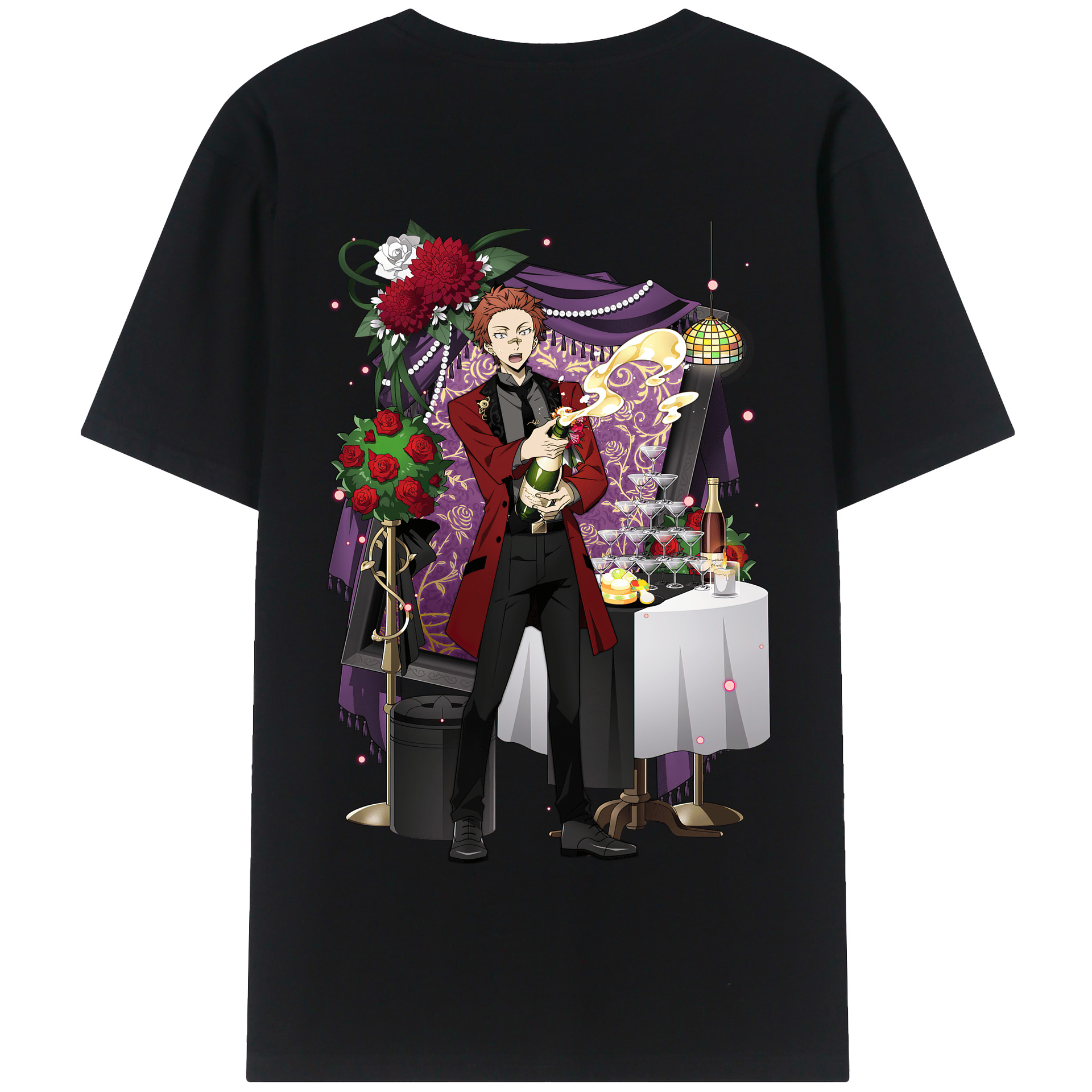 （画像用） 文豪ストレイドッグス Bungo Stray Dogs 綿100％半袖Tシャツ（背面プリント）