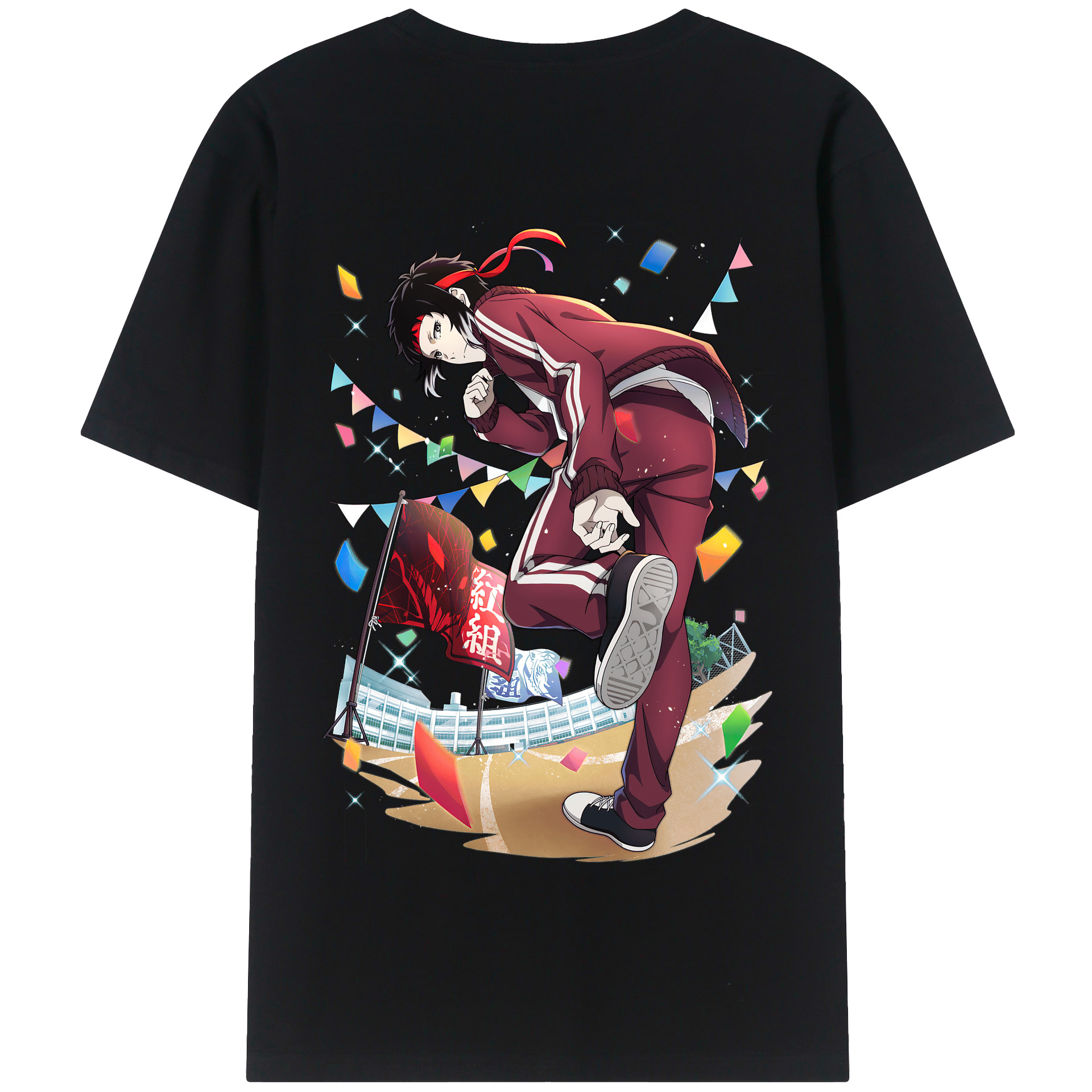 （画像用） 文豪ストレイドッグス Bungo Stray Dogs 綿100％半袖Tシャツ（背面プリント）