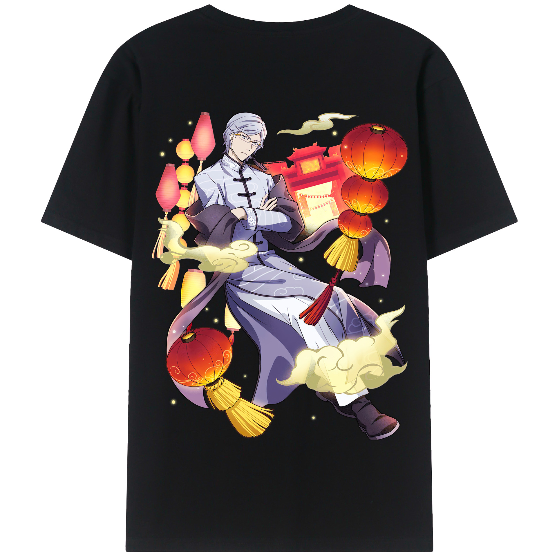 （画像用） 文豪ストレイドッグス Bungo Stray Dogs 綿100％半袖Tシャツ（背面プリント）
