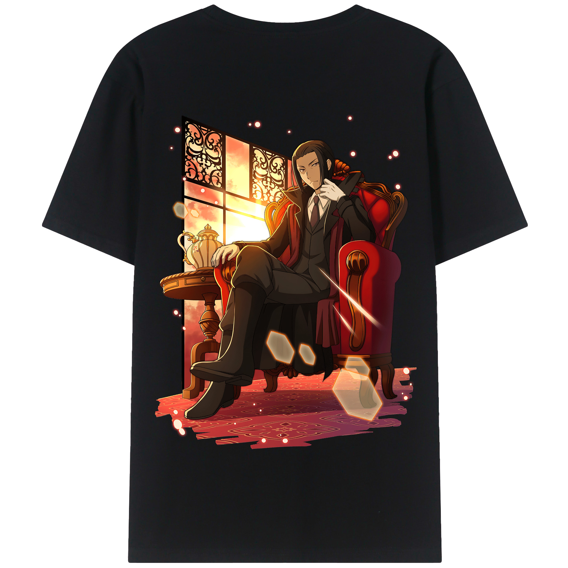 （画像用） 文豪ストレイドッグス Bungo Stray Dogs 綿100％半袖Tシャツ（背面プリント）