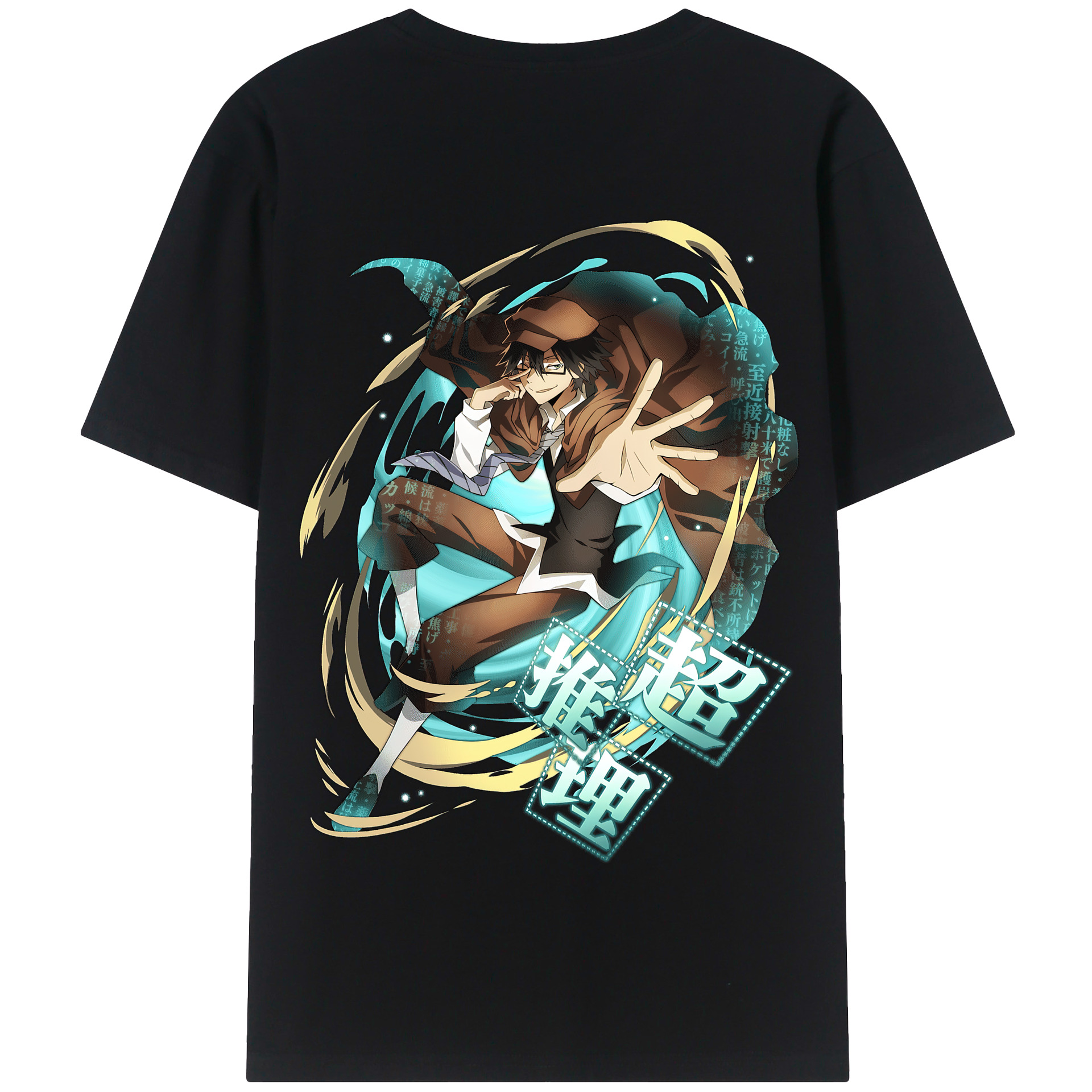 （画像用） 文豪ストレイドッグス Bungo Stray Dogs 綿100％半袖Tシャツ（背面プリント）