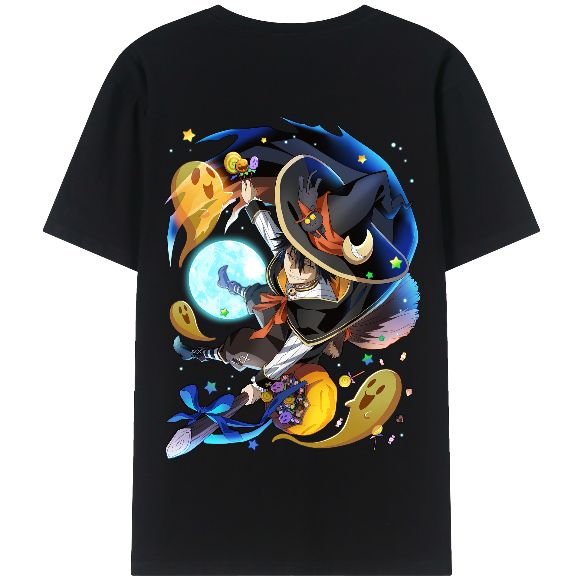 （画像用） 文豪ストレイドッグス Bungo Stray Dogs 綿100％半袖Tシャツ（背面プリント）