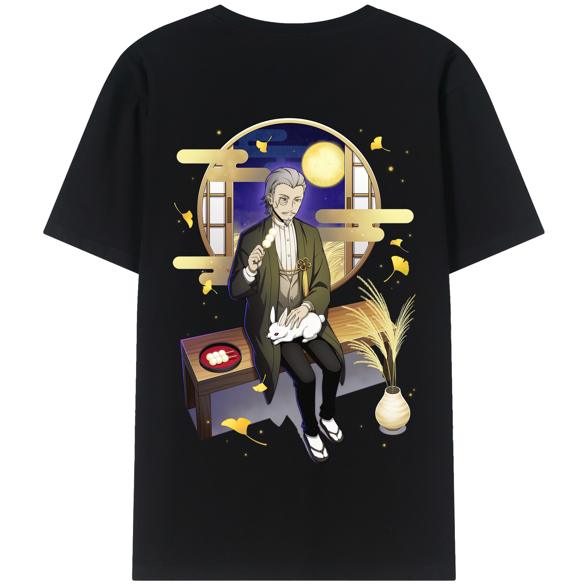 （画像用） 文豪ストレイドッグス Bungo Stray Dogs 綿100％半袖Tシャツ（背面プリント）