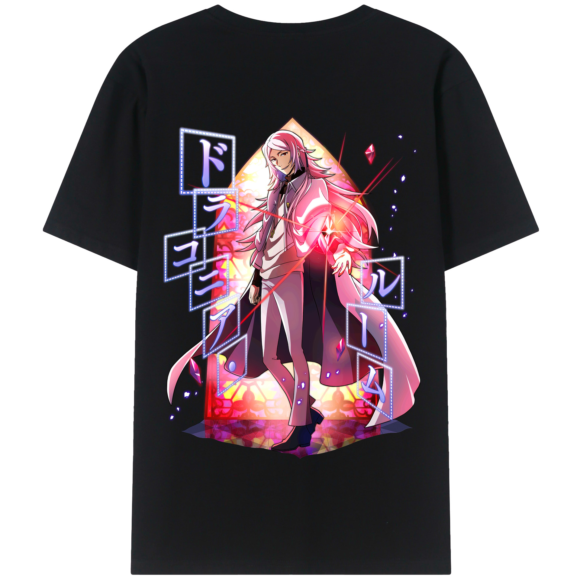 （画像用） 文豪ストレイドッグス Bungo Stray Dogs 綿100％半袖Tシャツ（背面プリント）