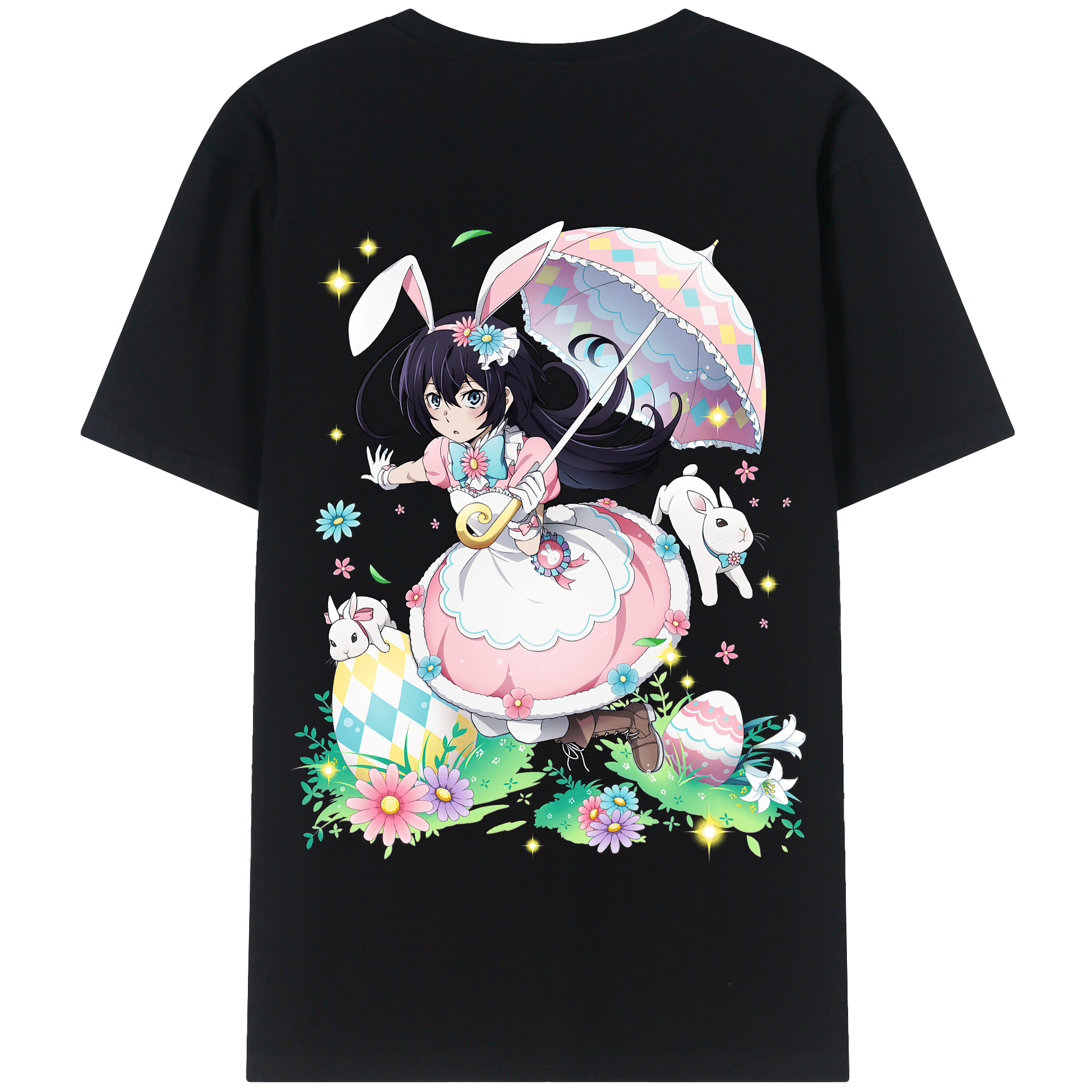 （画像用） 文豪ストレイドッグス Bungo Stray Dogs 綿100％半袖Tシャツ（背面プリント）