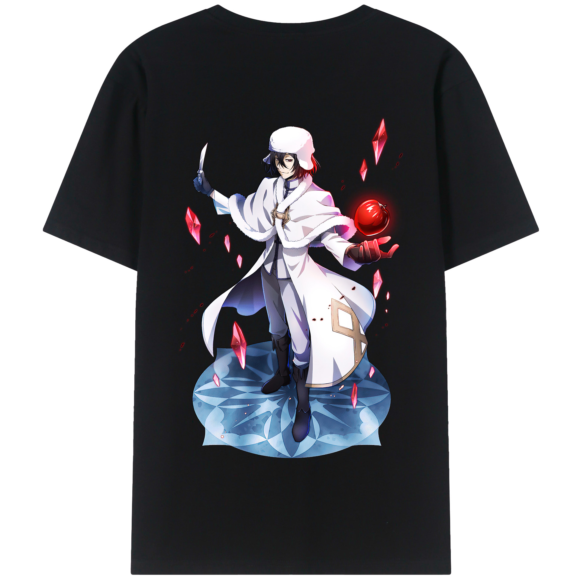 （画像用） 文豪ストレイドッグス Bungo Stray Dogs 綿100％半袖Tシャツ（背面プリント）