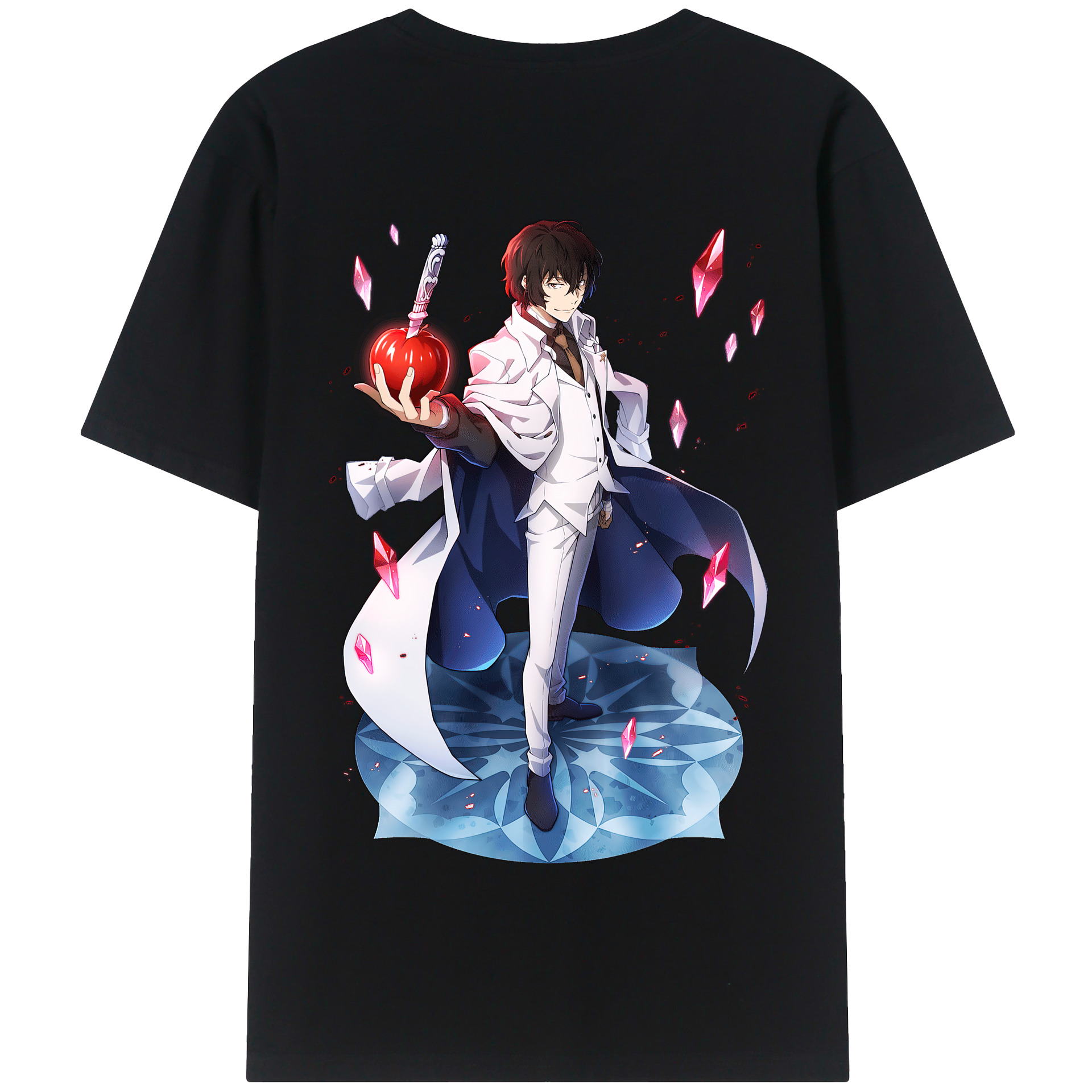 （画像用） 文豪ストレイドッグス Bungo Stray Dogs 綿100％半袖Tシャツ（背面プリント）