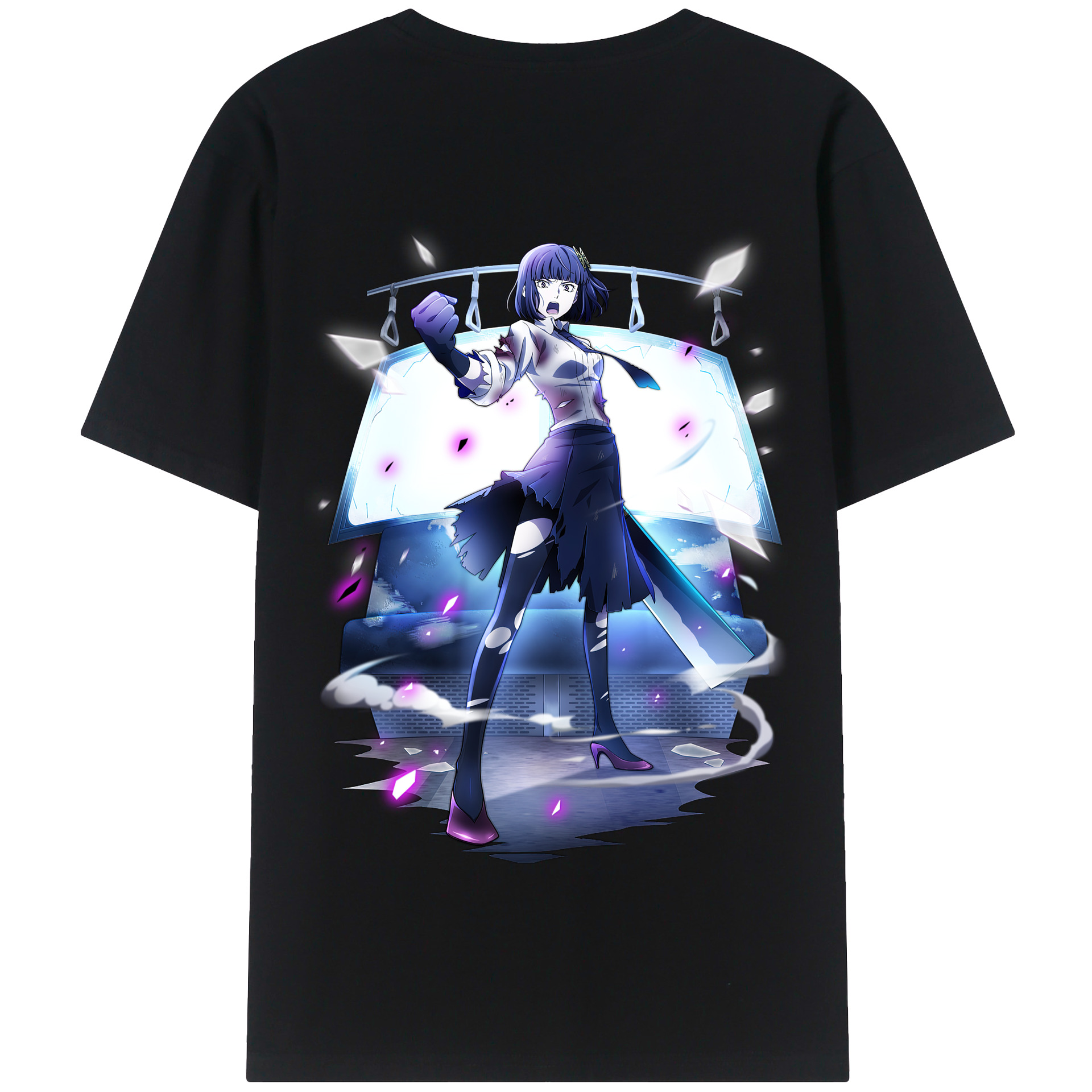 （画像用） 文豪ストレイドッグス Bungo Stray Dogs 綿100％半袖Tシャツ（背面プリント）