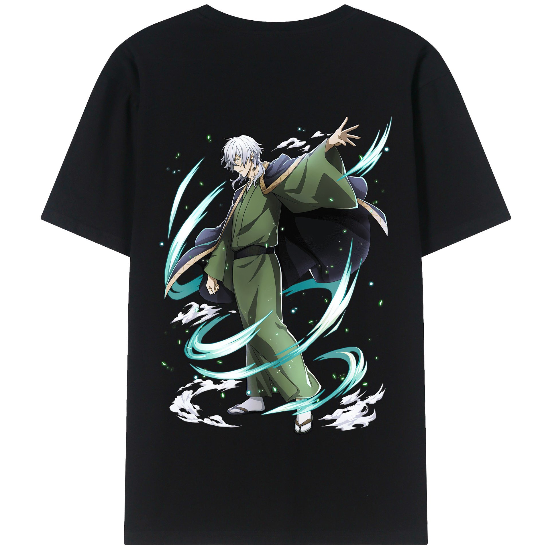 （画像用） 文豪ストレイドッグス Bungo Stray Dogs 綿100％半袖Tシャツ（背面プリント）