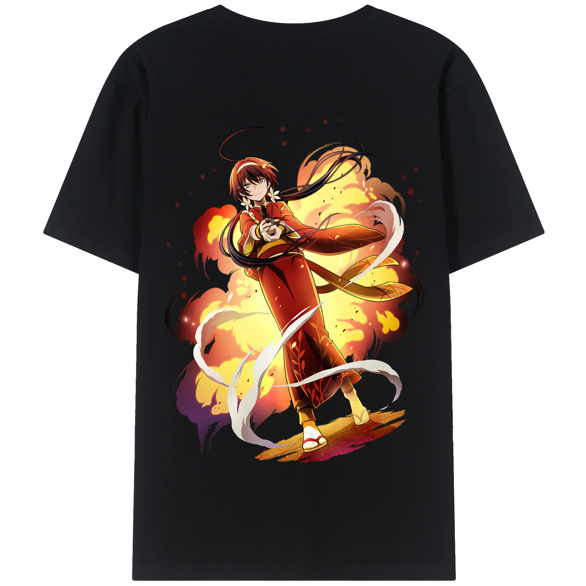 （画像用） 文豪ストレイドッグス Bungo Stray Dogs 綿100％半袖Tシャツ（背面プリント）