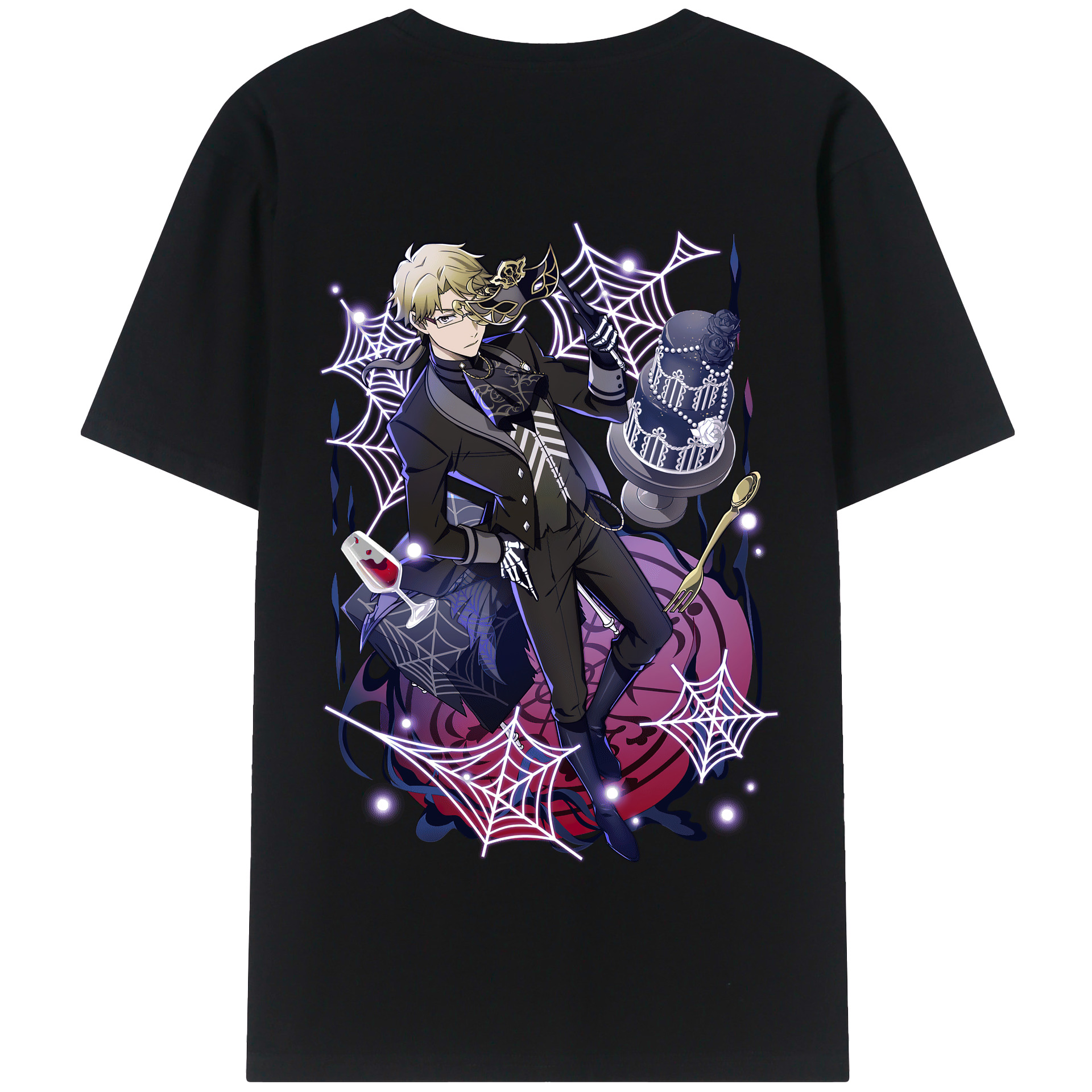（画像用） 文豪ストレイドッグス Bungo Stray Dogs 綿100％半袖Tシャツ（背面プリント）