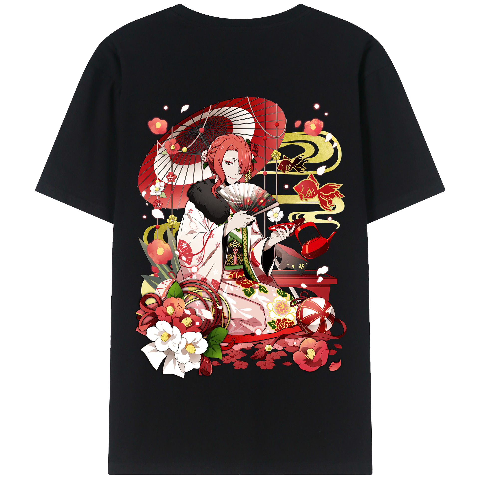 （画像用） 文豪ストレイドッグス Bungo Stray Dogs 綿100％半袖Tシャツ（背面プリント）