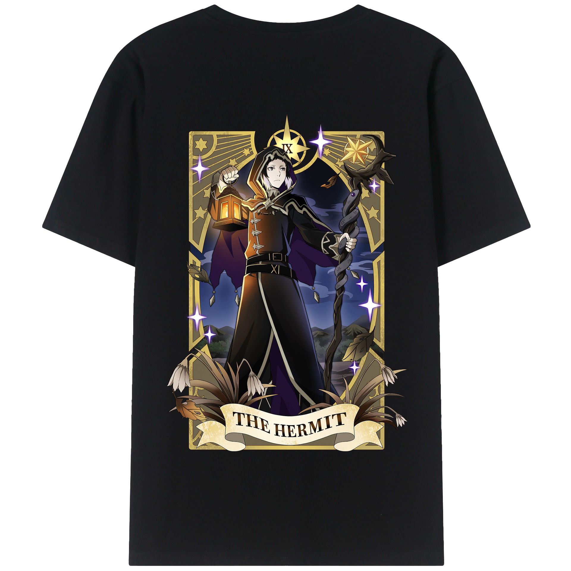（画像用） 文豪ストレイドッグス Bungo Stray Dogs 綿100％半袖Tシャツ（背面プリント）