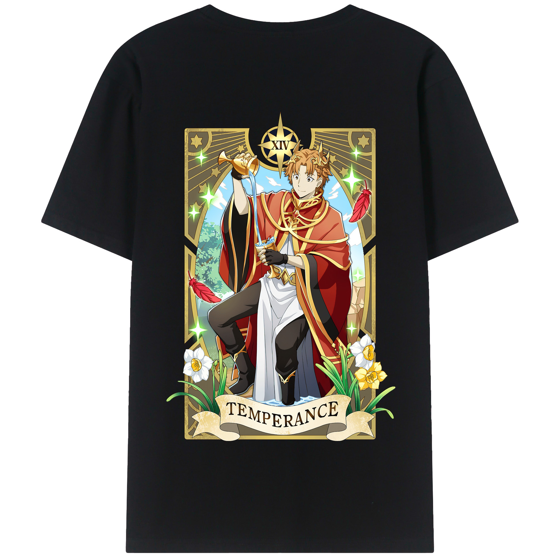 （画像用） 文豪ストレイドッグス Bungo Stray Dogs 綿100％半袖Tシャツ（背面プリント）