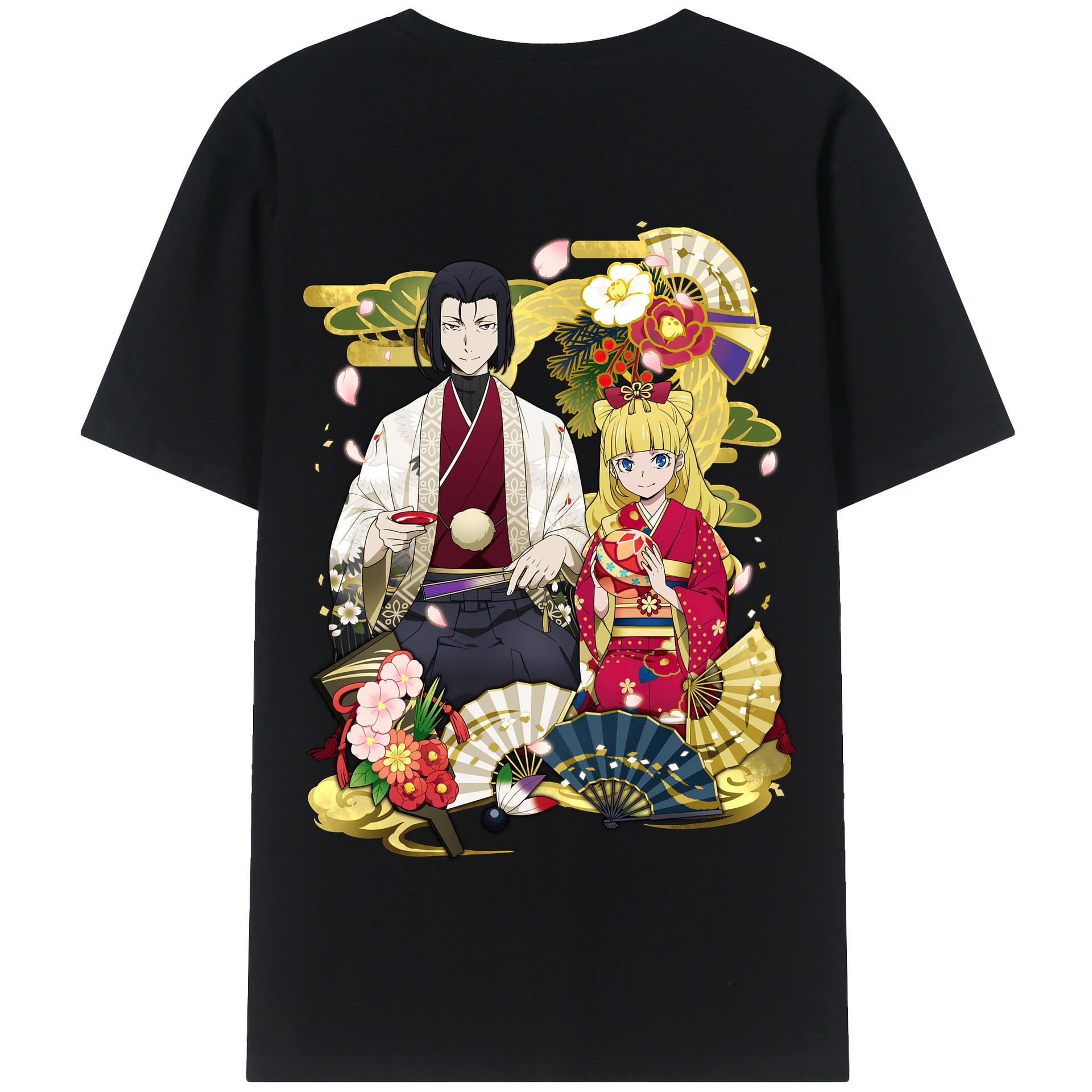 （画像用） 文豪ストレイドッグス Bungo Stray Dogs 綿100％半袖Tシャツ（背面プリント）