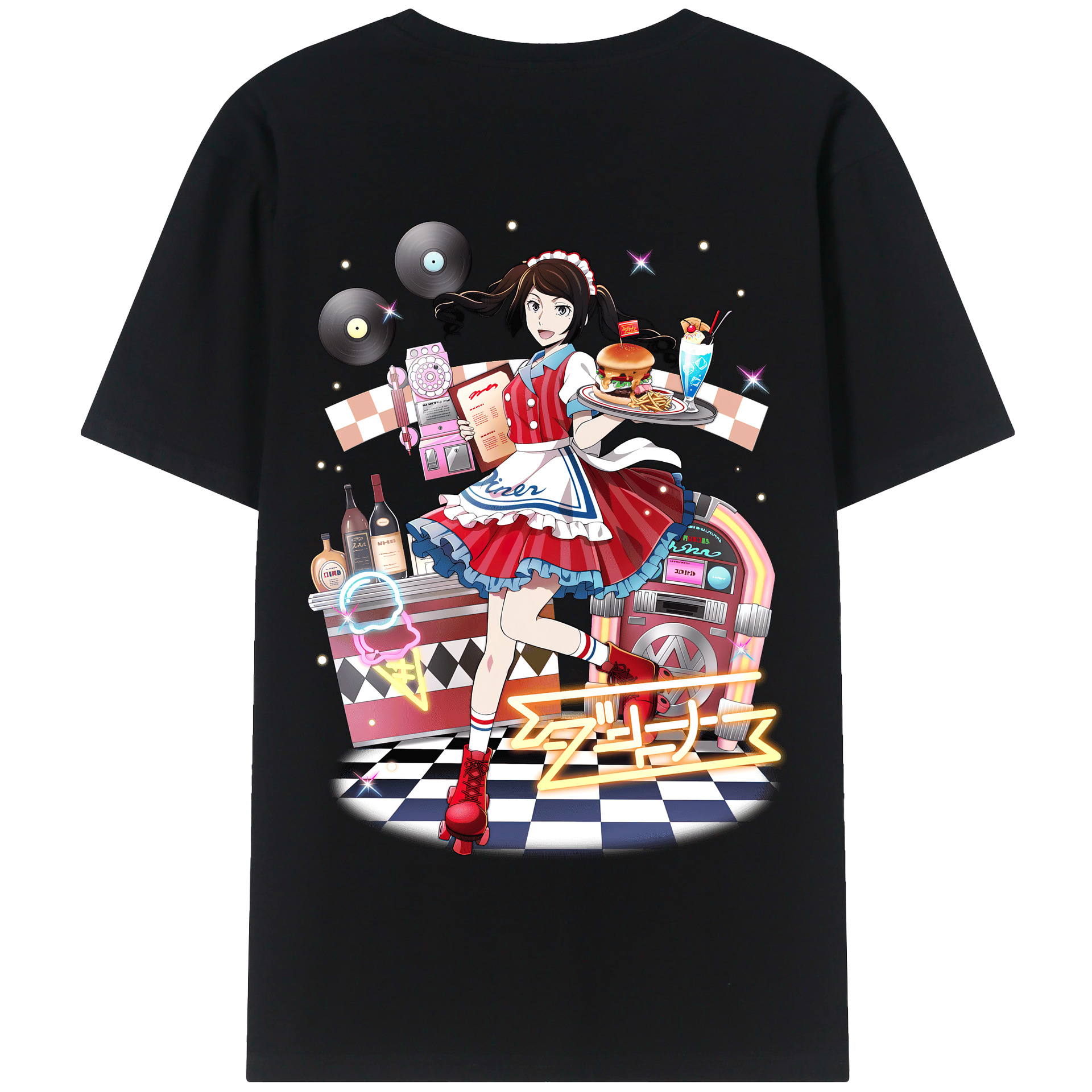 （画像用） 文豪ストレイドッグス Bungo Stray Dogs 綿100％半袖Tシャツ（背面プリント）