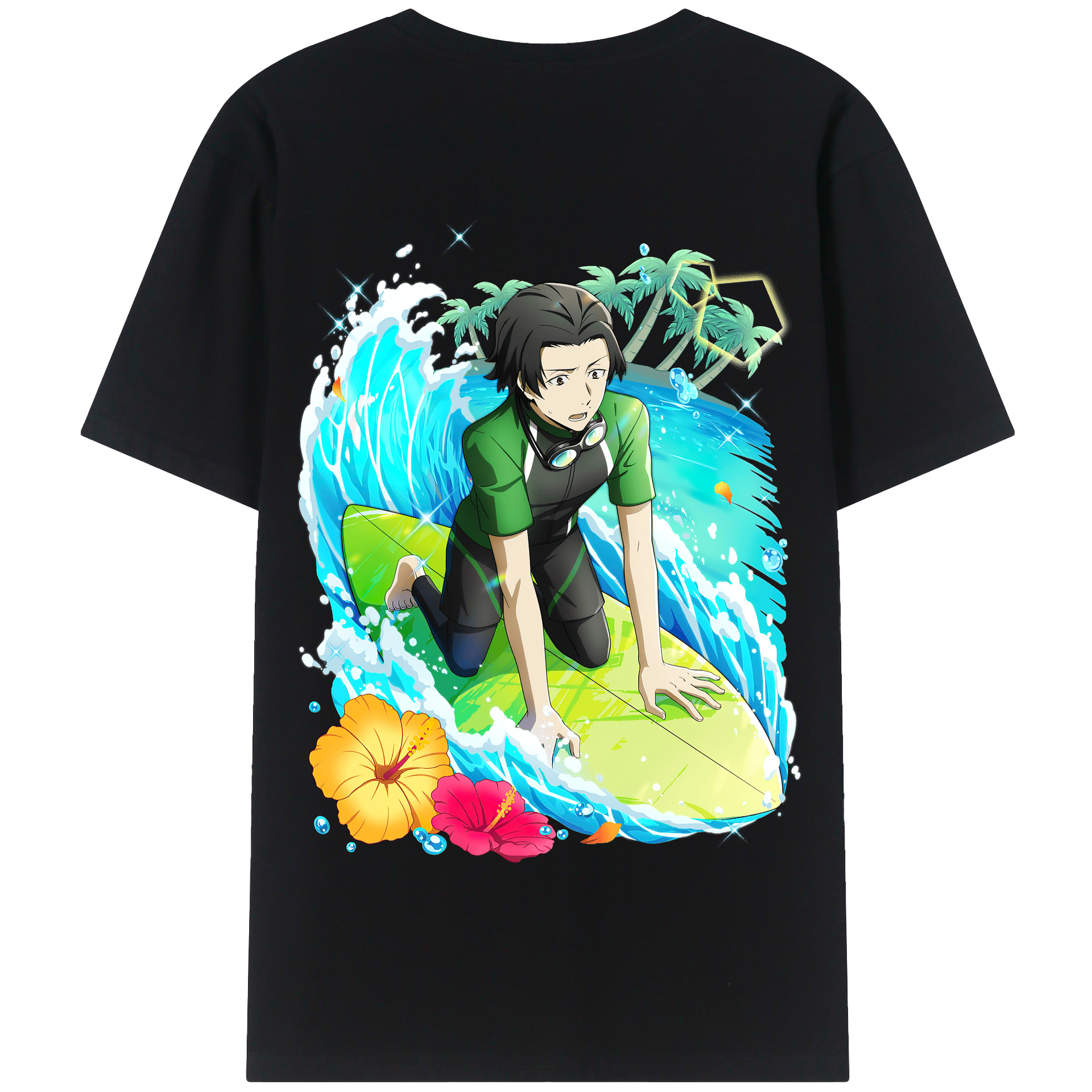 （画像用） 文豪ストレイドッグス Bungo Stray Dogs 綿100％半袖Tシャツ（背面プリント）