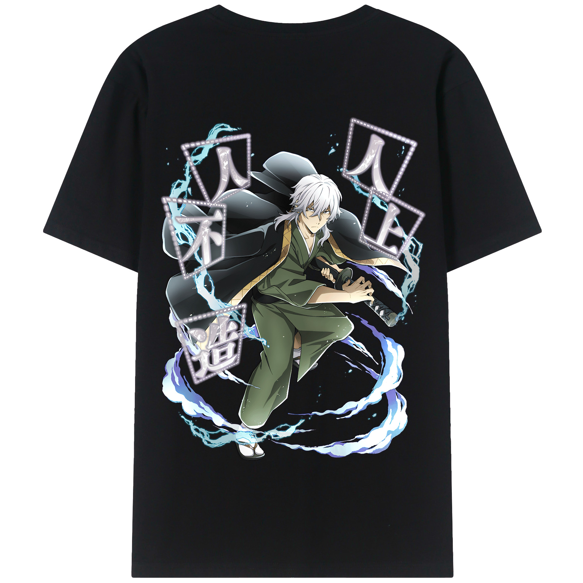 （画像用） 文豪ストレイドッグス Bungo Stray Dogs 綿100％半袖Tシャツ（背面プリント）