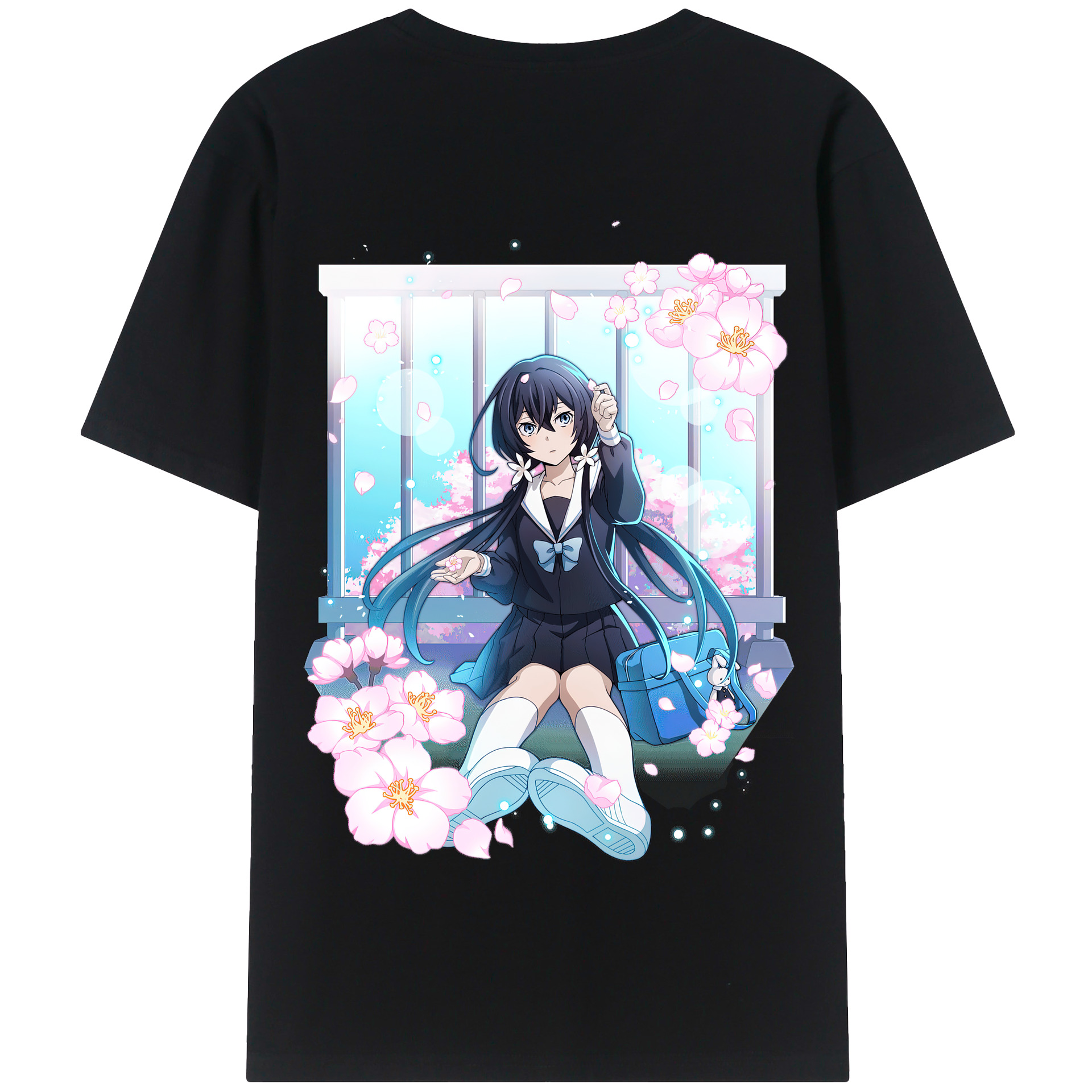（画像用） 文豪ストレイドッグス Bungo Stray Dogs 綿100％半袖Tシャツ（背面プリント）