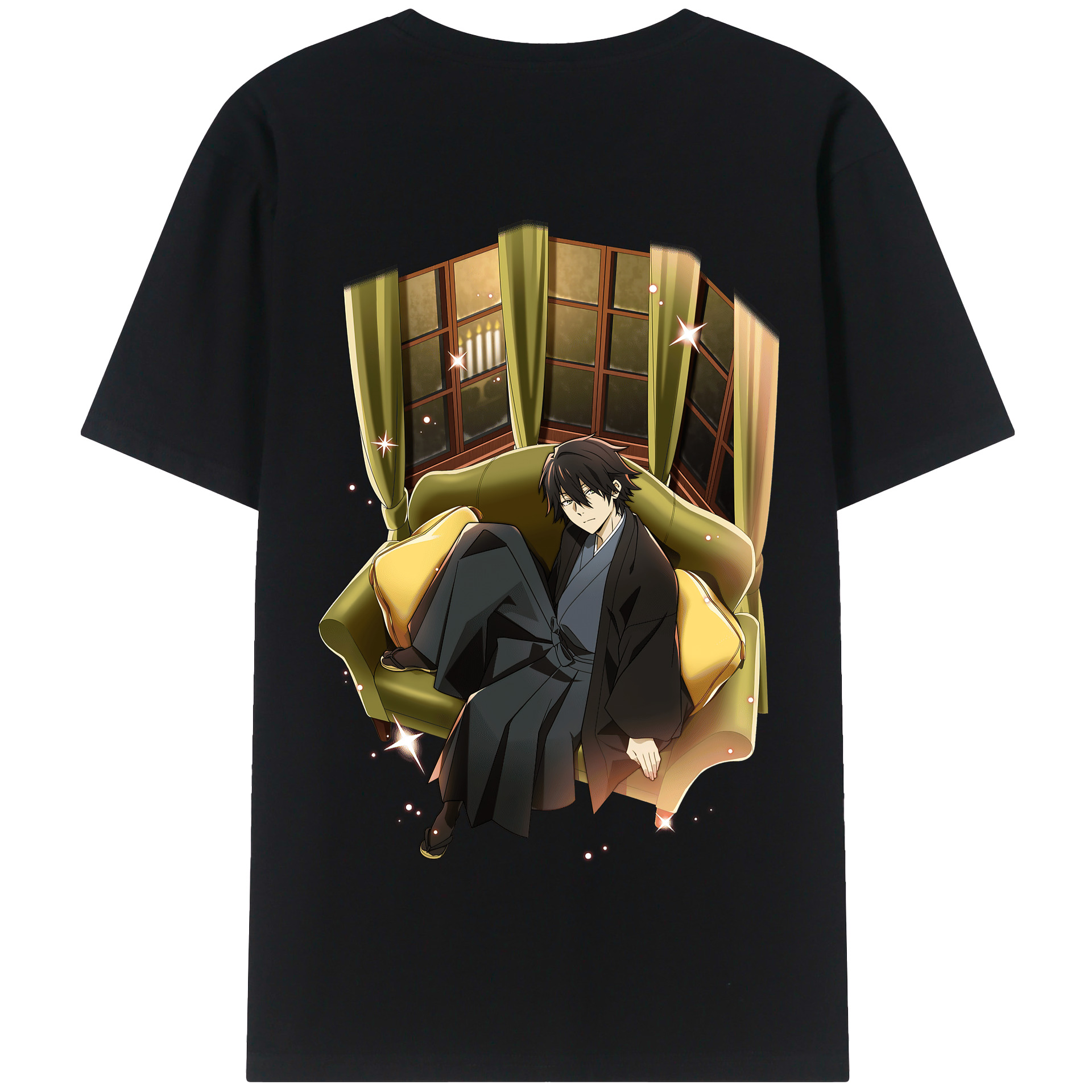 （画像用） 文豪ストレイドッグス Bungo Stray Dogs 綿100％半袖Tシャツ（背面プリント）