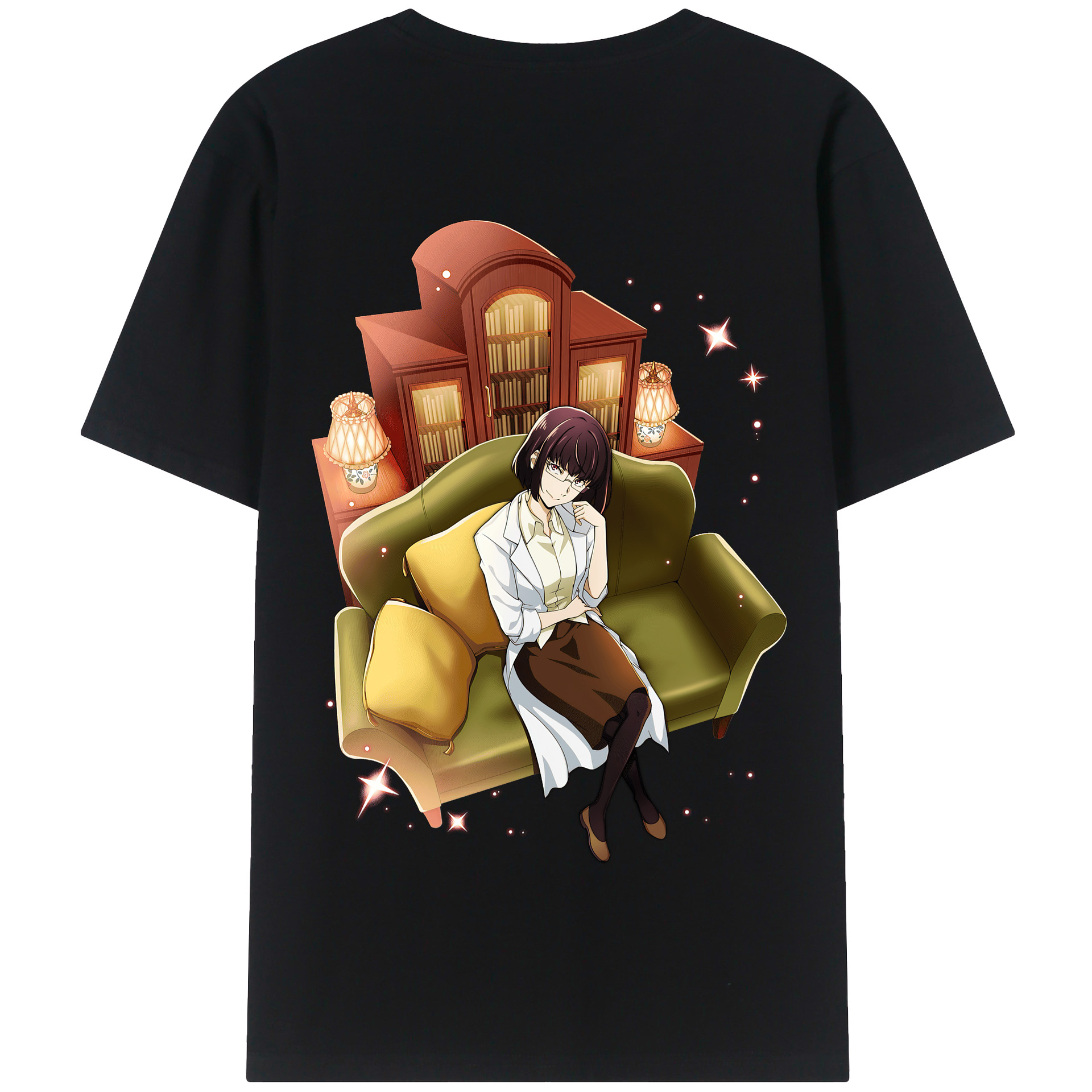 （画像用） 文豪ストレイドッグス Bungo Stray Dogs 綿100％半袖Tシャツ（背面プリント）