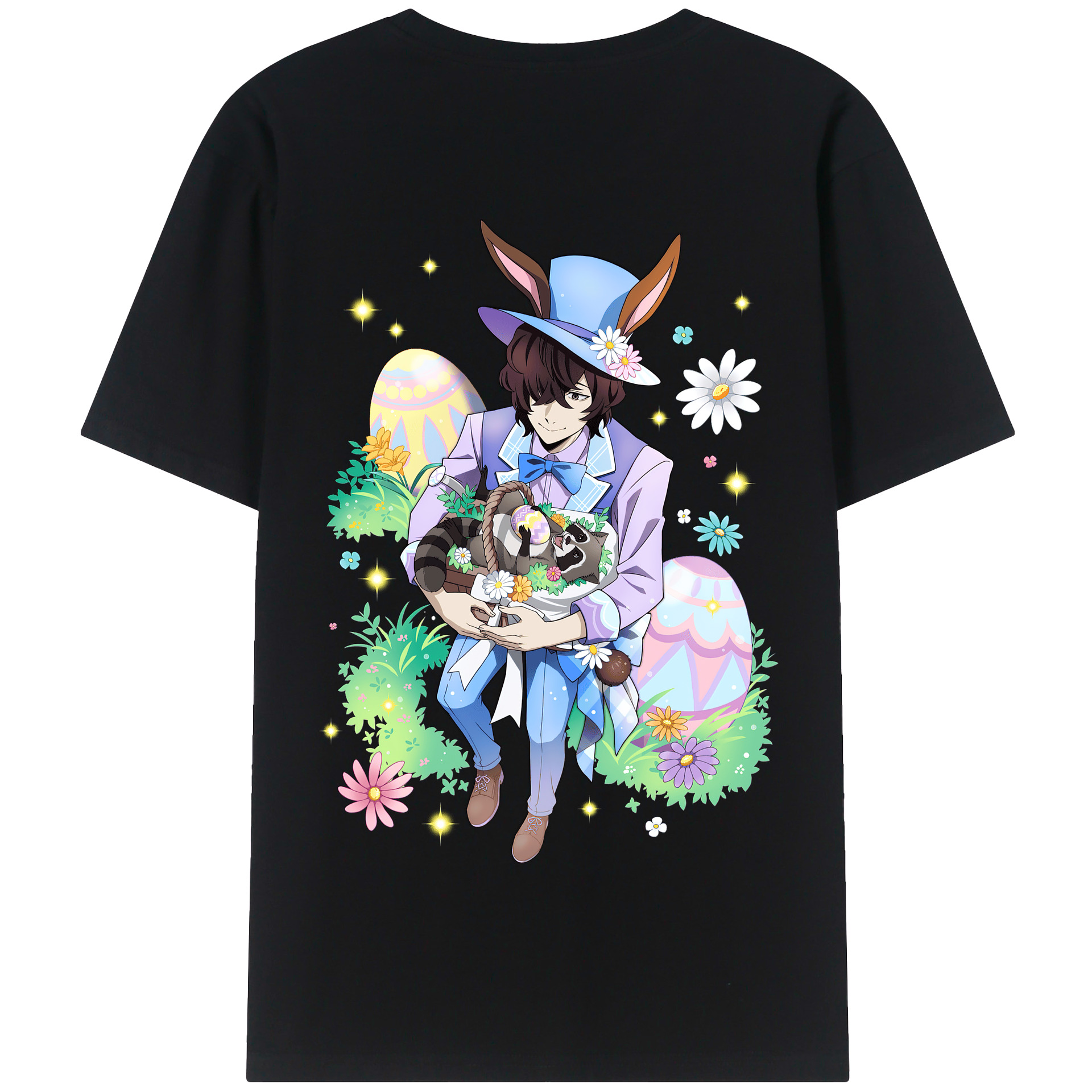 （画像用） 文豪ストレイドッグス Bungo Stray Dogs 綿100％半袖Tシャツ（背面プリント）