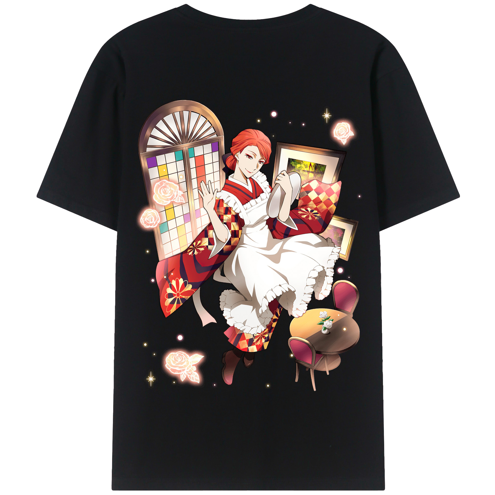 （画像用） 文豪ストレイドッグス Bungo Stray Dogs 綿100％半袖Tシャツ（背面プリント）