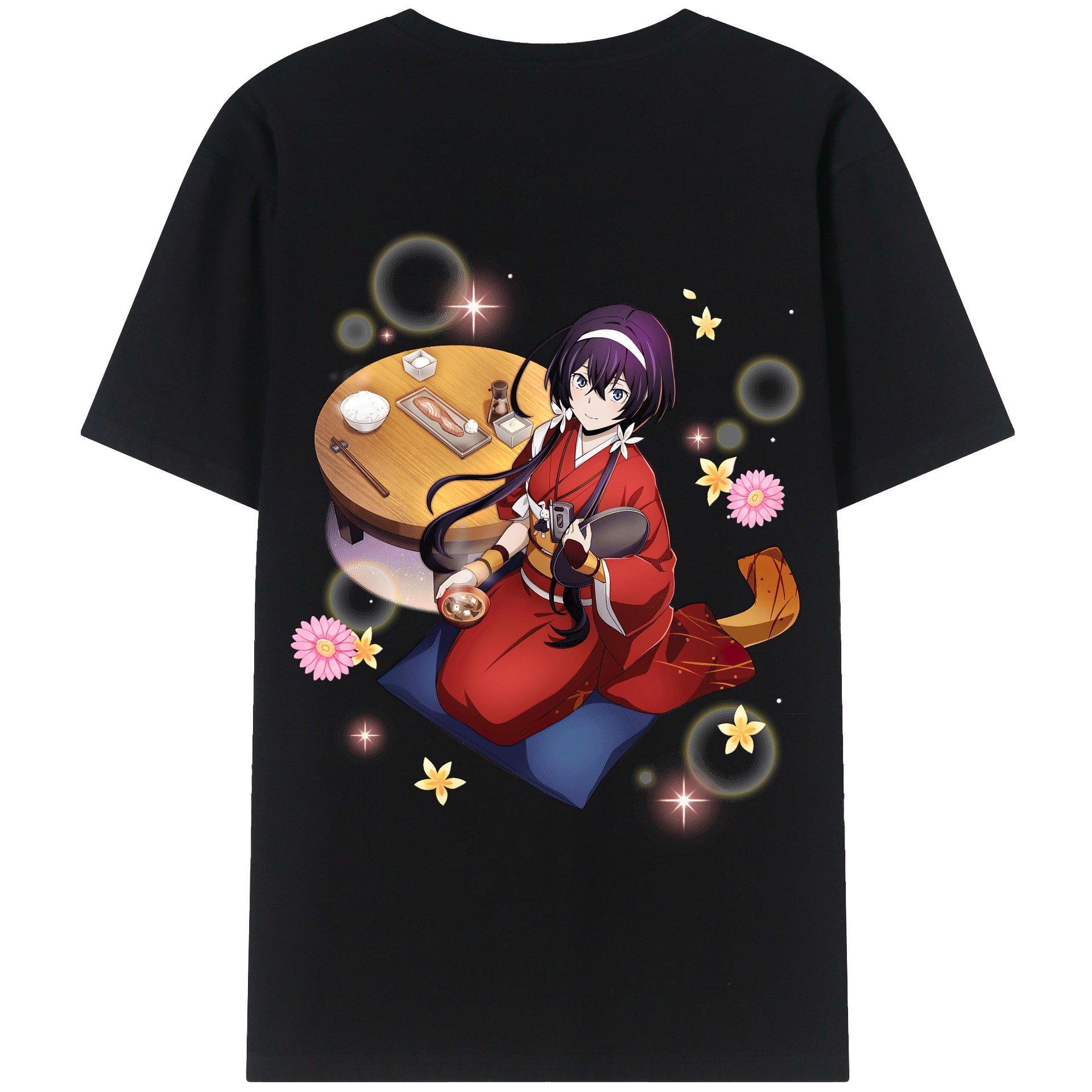 （画像用） 文豪ストレイドッグス Bungo Stray Dogs 綿100％半袖Tシャツ（背面プリント）