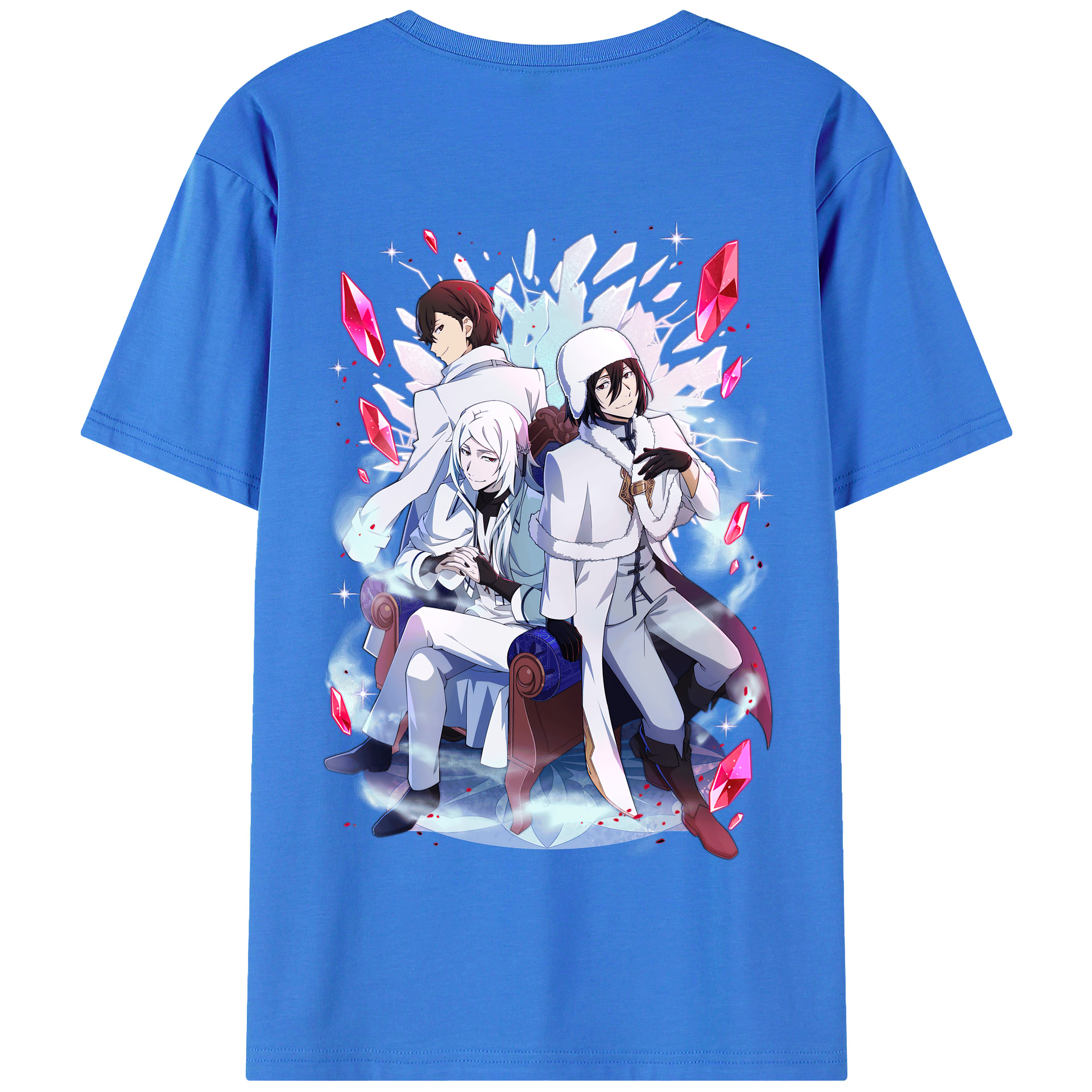 （画像用） 文豪ストレイドッグス Bungo Stray Dogs 綿100％半袖Tシャツ（背面プリント）