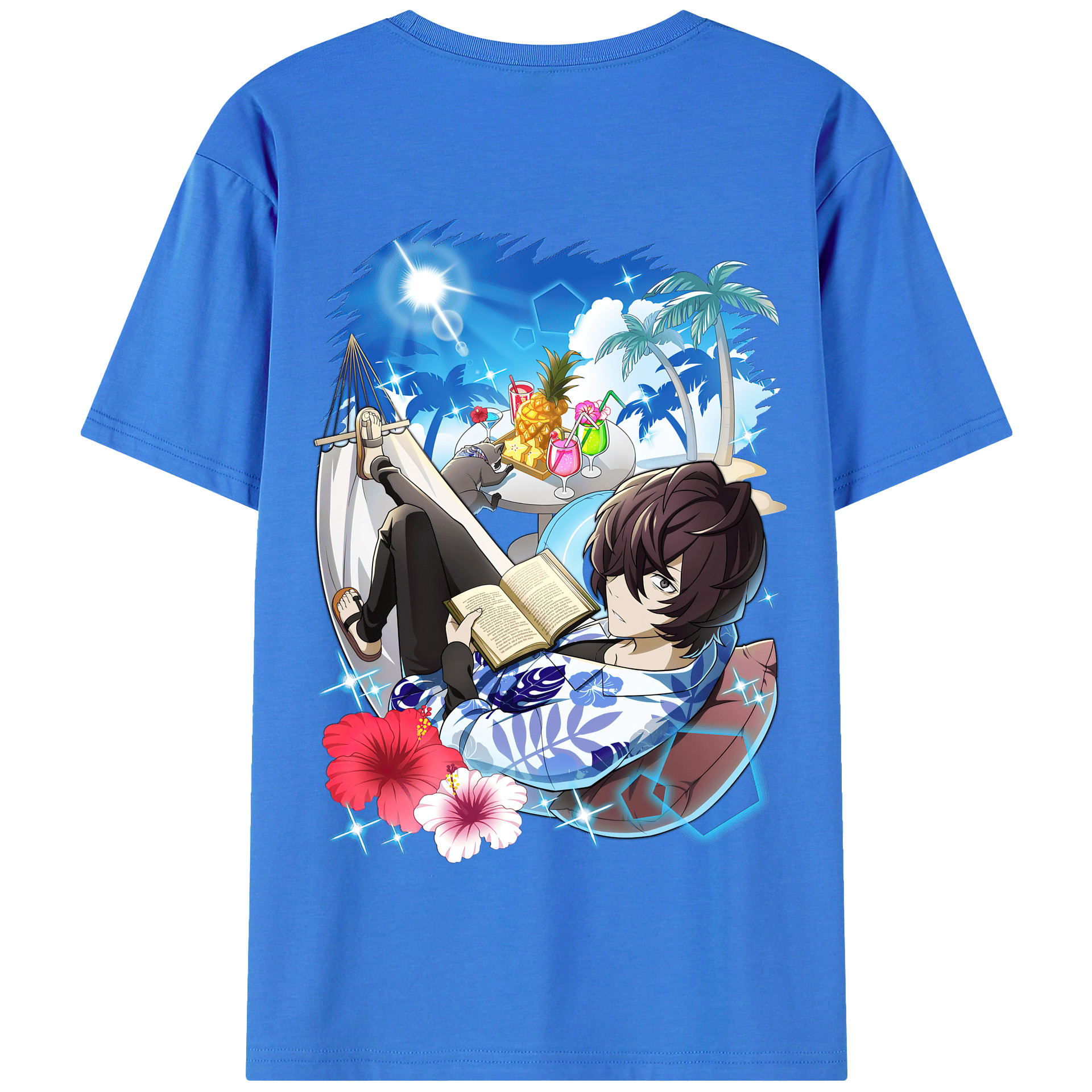 （画像用） 文豪ストレイドッグス Bungo Stray Dogs 綿100％半袖Tシャツ（背面プリント）