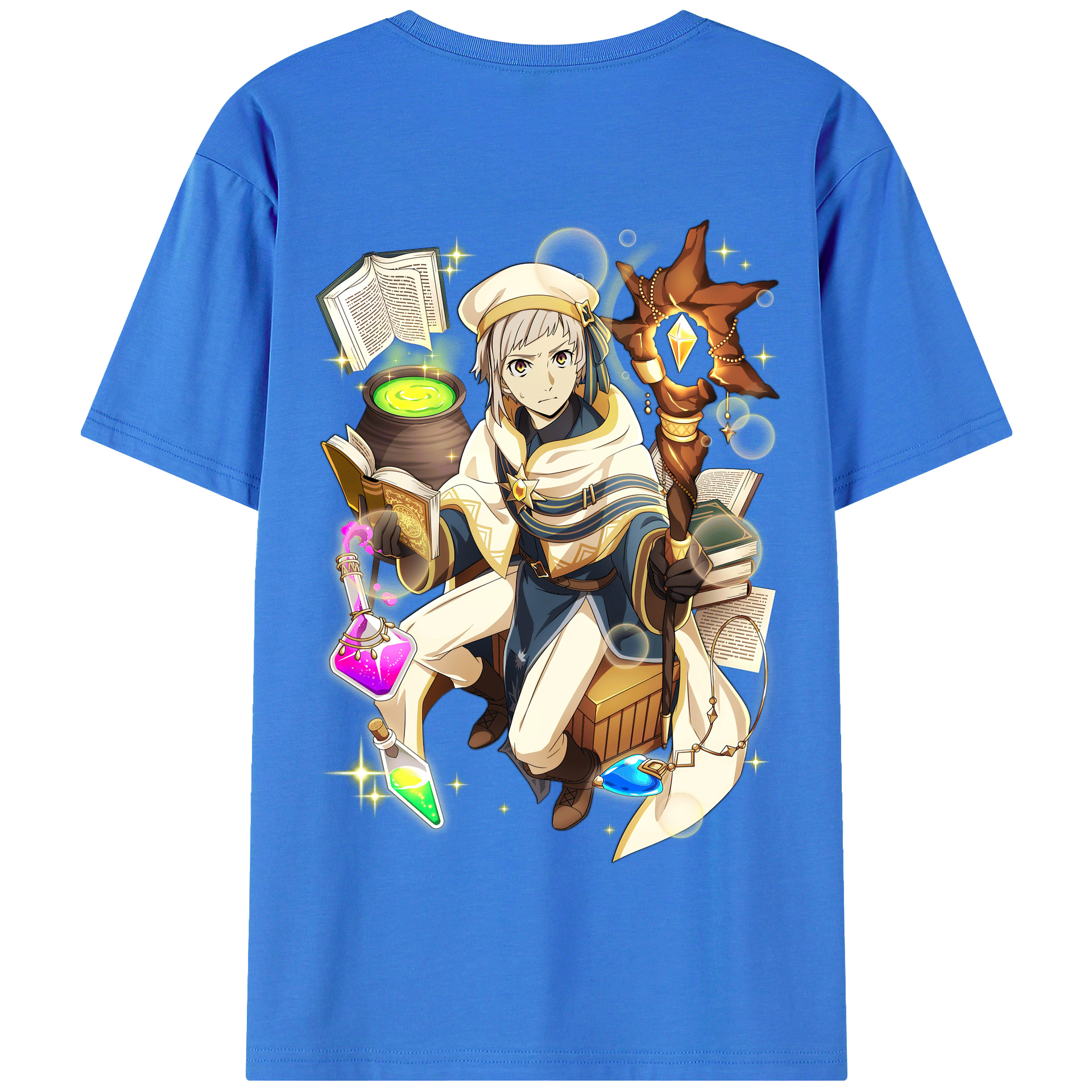 （画像用） 文豪ストレイドッグス Bungo Stray Dogs 綿100％半袖Tシャツ（背面プリント）