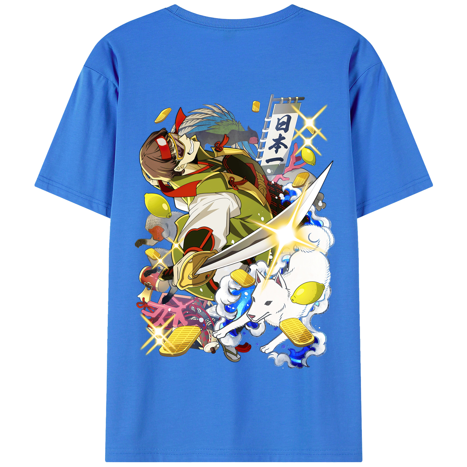 （画像用） 文豪ストレイドッグス Bungo Stray Dogs 綿100％半袖Tシャツ（背面プリント）