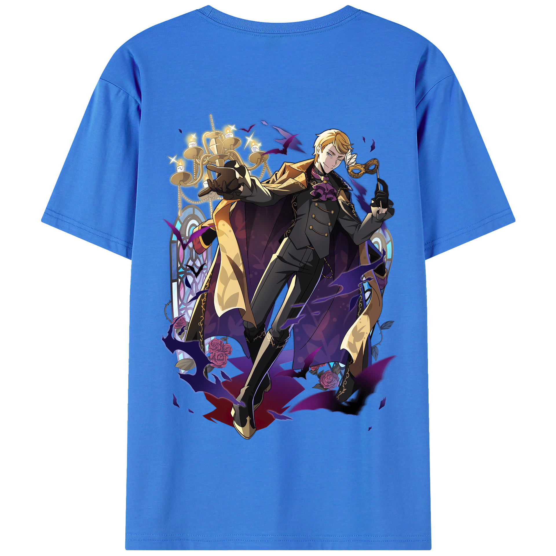 （画像用） 文豪ストレイドッグス Bungo Stray Dogs 綿100％半袖Tシャツ（背面プリント）