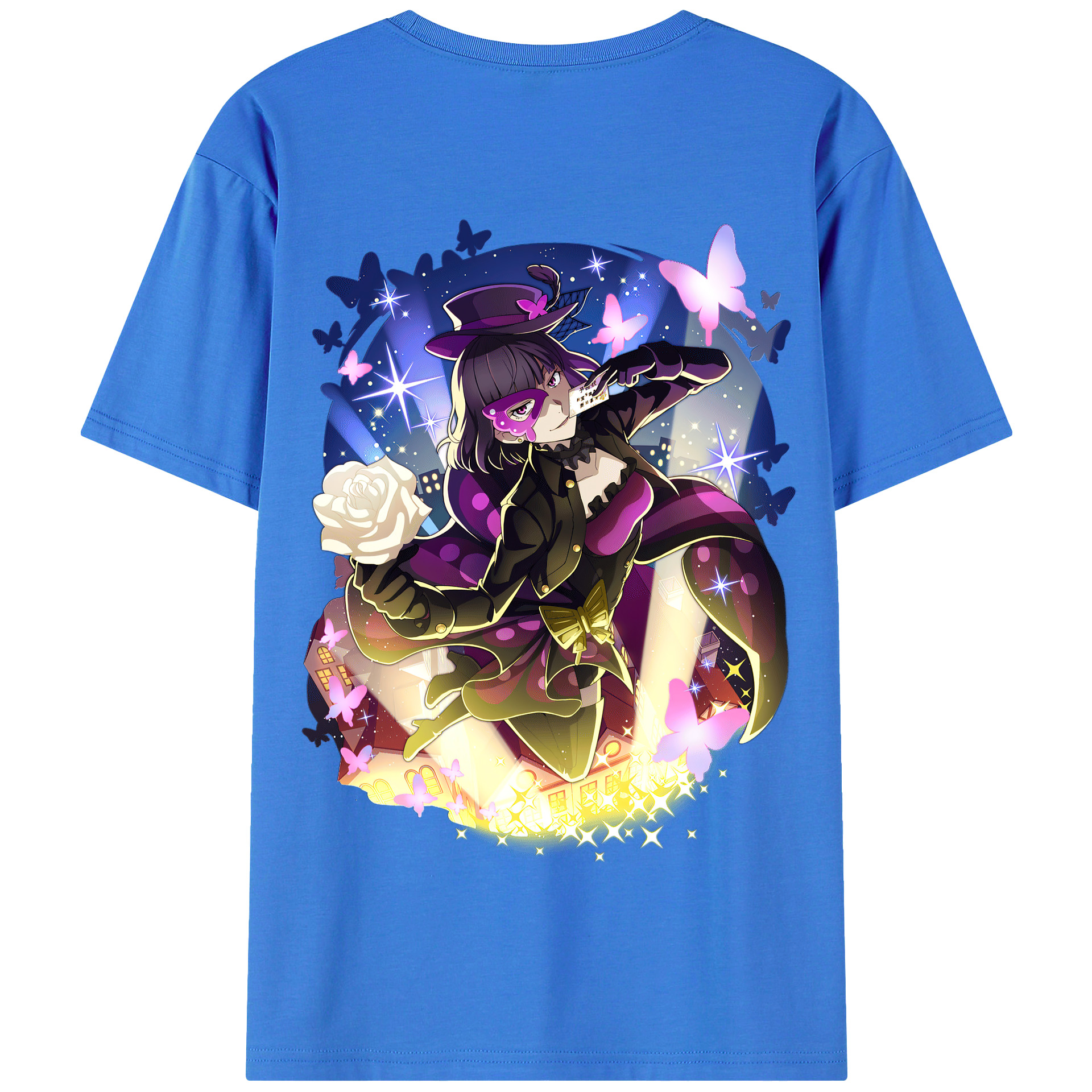 （画像用） 文豪ストレイドッグス Bungo Stray Dogs 綿100％半袖Tシャツ（背面プリント）