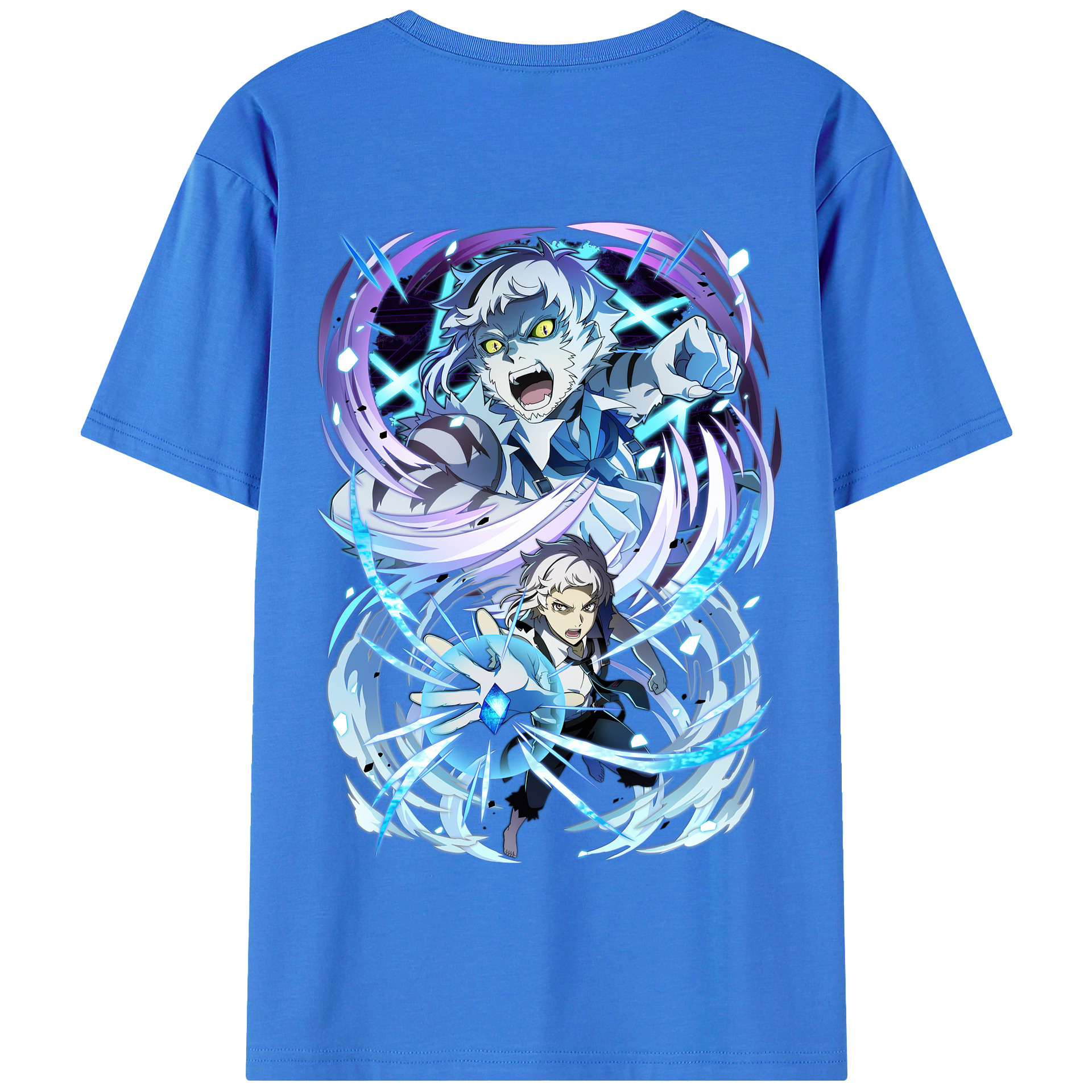 （画像用） 文豪ストレイドッグス Bungo Stray Dogs 綿100％半袖Tシャツ（背面プリント）