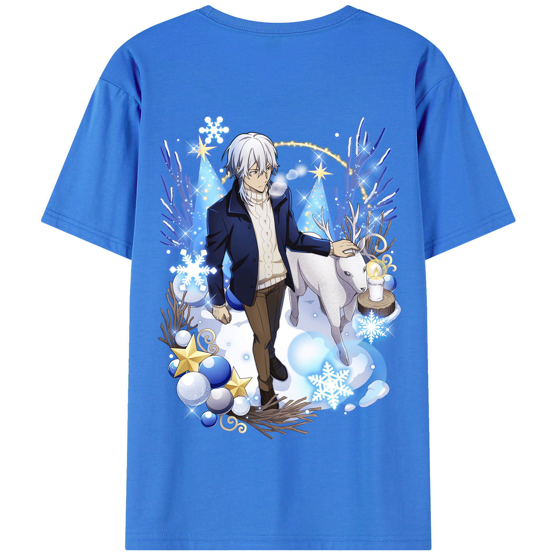 （画像用） 文豪ストレイドッグス Bungo Stray Dogs 綿100％半袖Tシャツ（背面プリント）