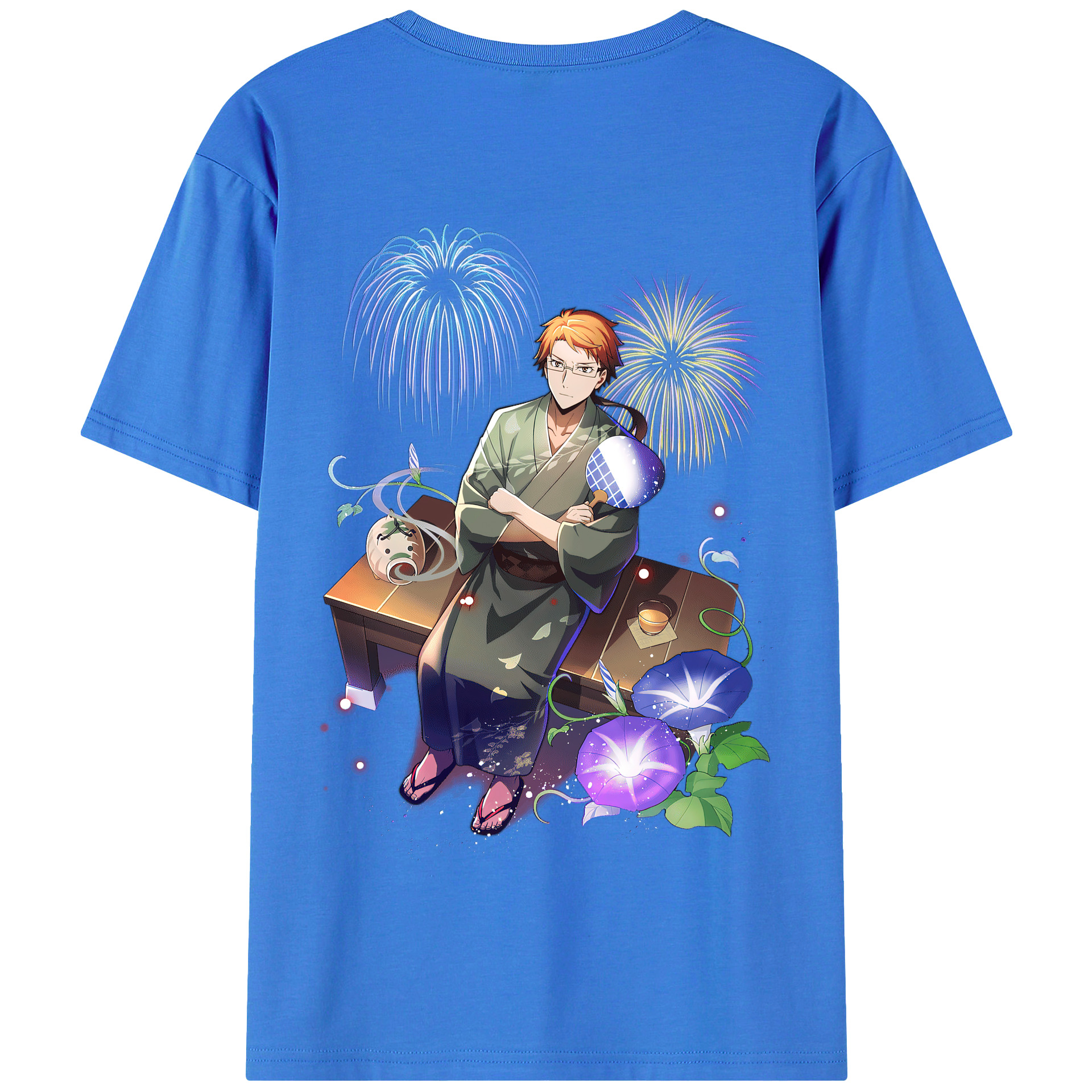 （画像用） 文豪ストレイドッグス Bungo Stray Dogs 綿100％半袖Tシャツ（背面プリント）