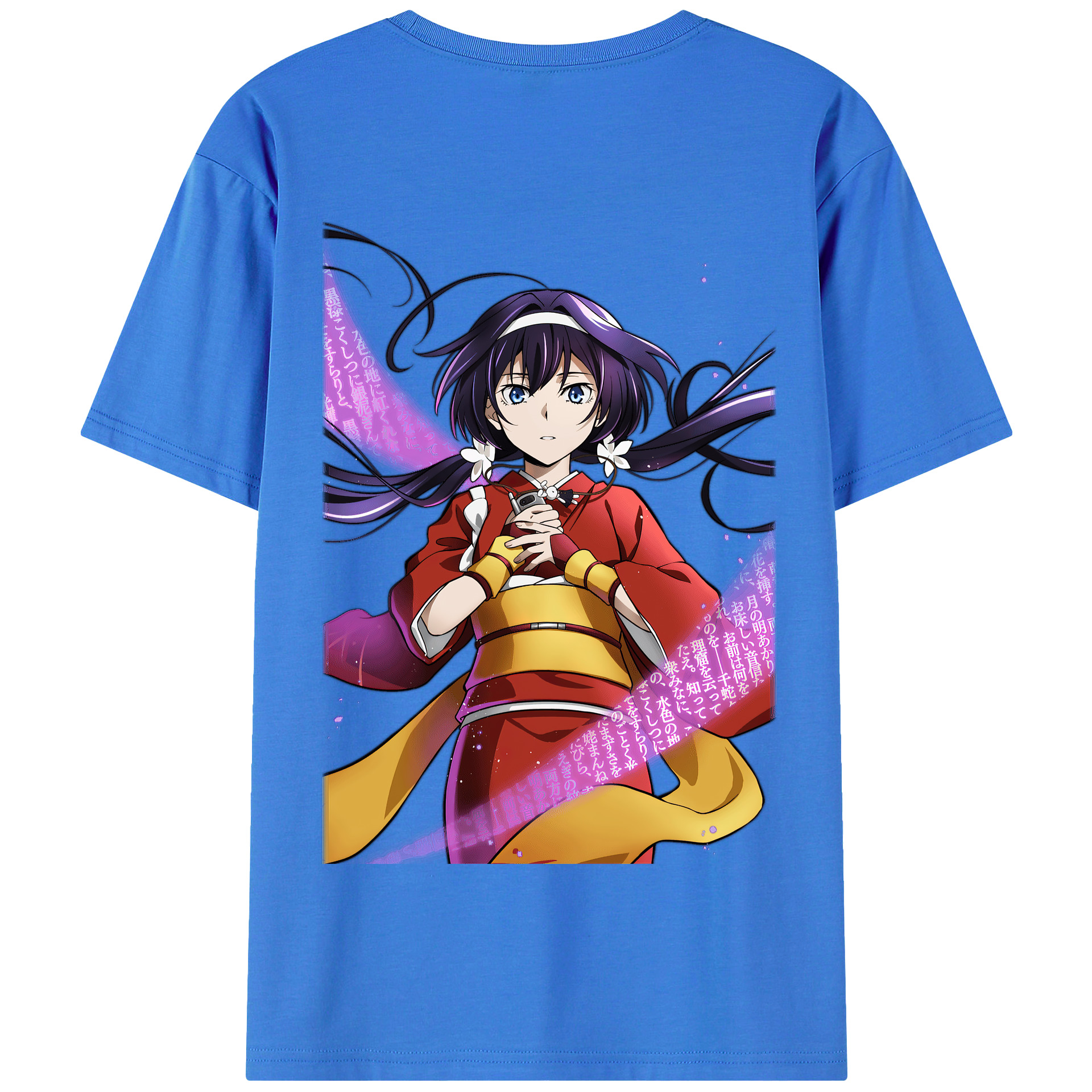 （画像用） 文豪ストレイドッグス Bungo Stray Dogs 綿100％半袖Tシャツ（背面プリント）