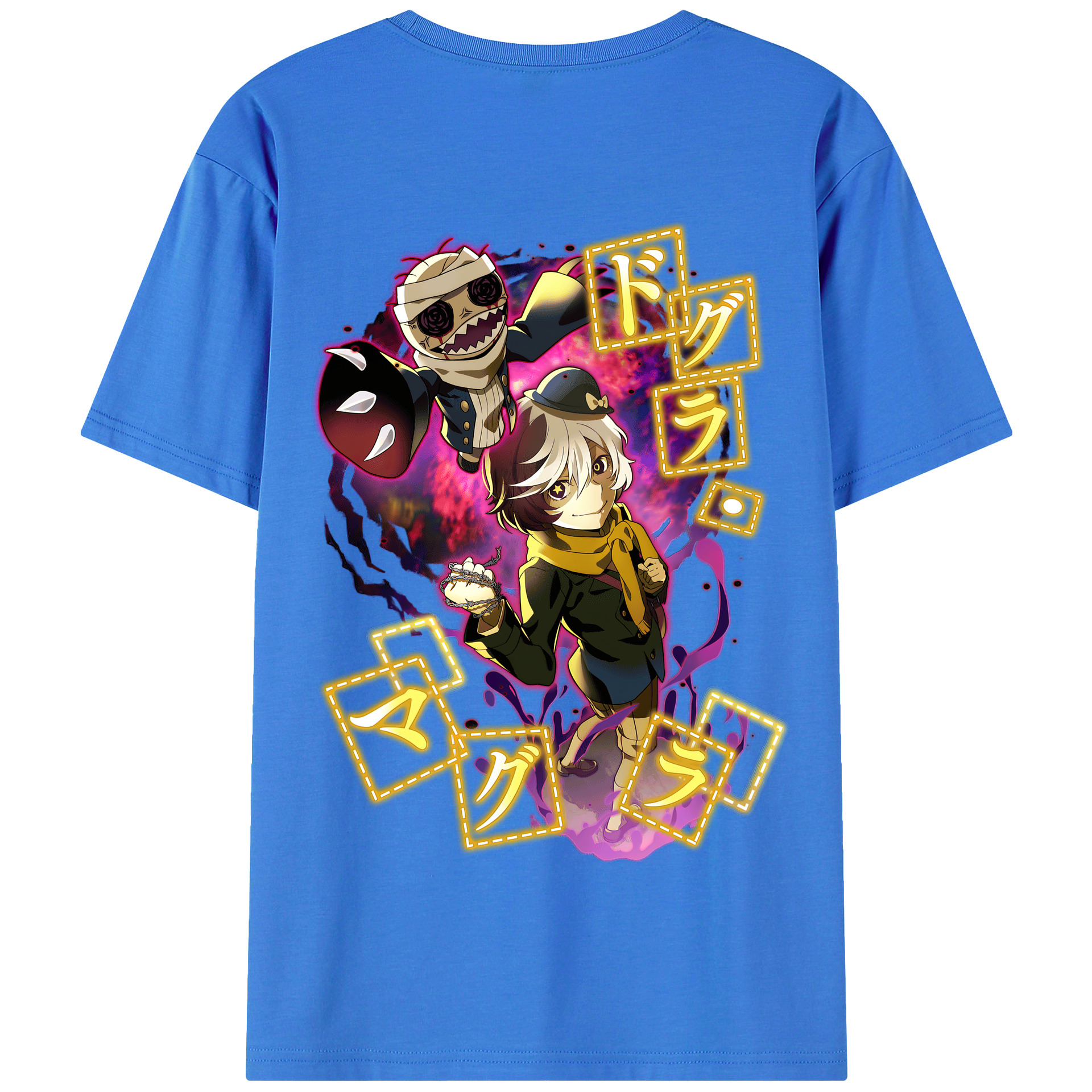 （画像用） 文豪ストレイドッグス Bungo Stray Dogs 綿100％半袖Tシャツ（背面プリント）