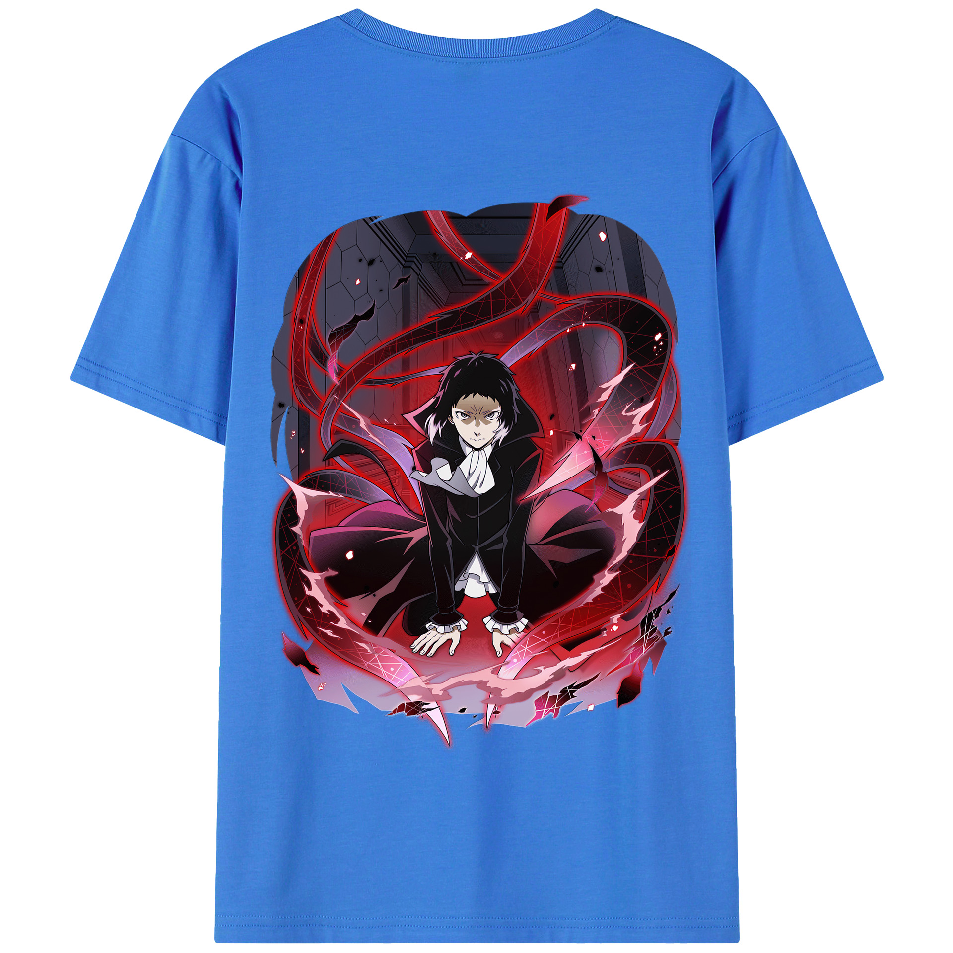 （画像用） 文豪ストレイドッグス Bungo Stray Dogs 綿100％半袖Tシャツ（背面プリント）