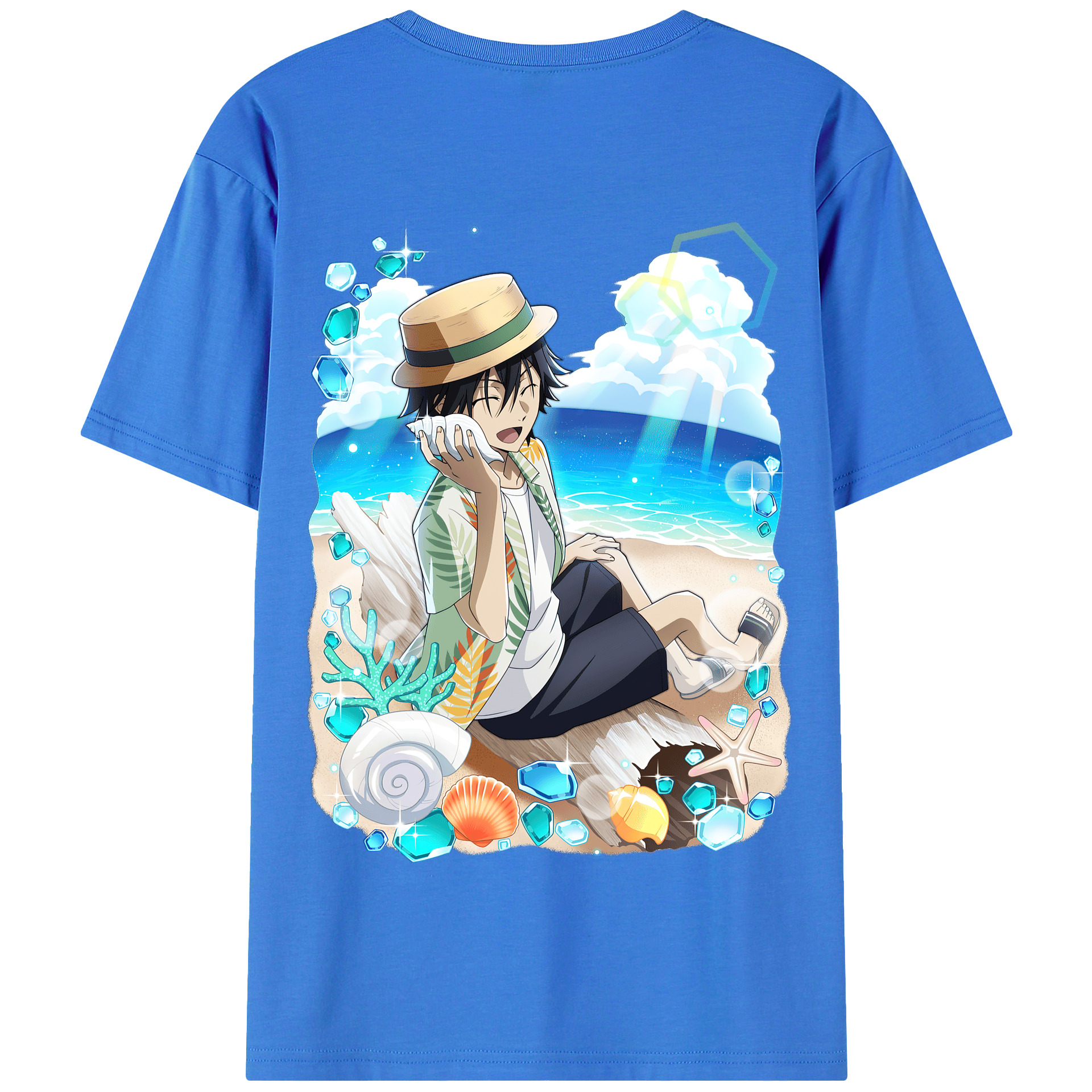 （画像用） 文豪ストレイドッグス Bungo Stray Dogs 綿100％半袖Tシャツ（背面プリント）