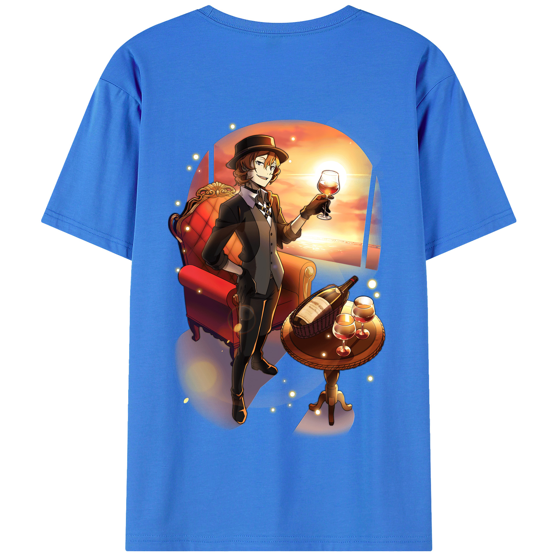 （画像用） 文豪ストレイドッグス Bungo Stray Dogs 綿100％半袖Tシャツ（背面プリント）