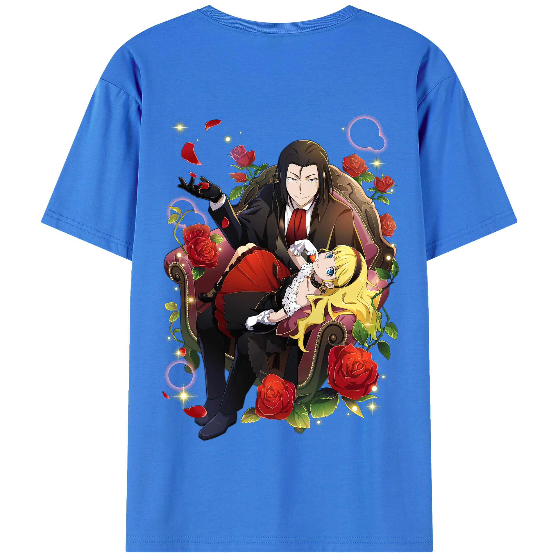 （画像用） 文豪ストレイドッグス Bungo Stray Dogs 綿100％半袖Tシャツ（背面プリント）