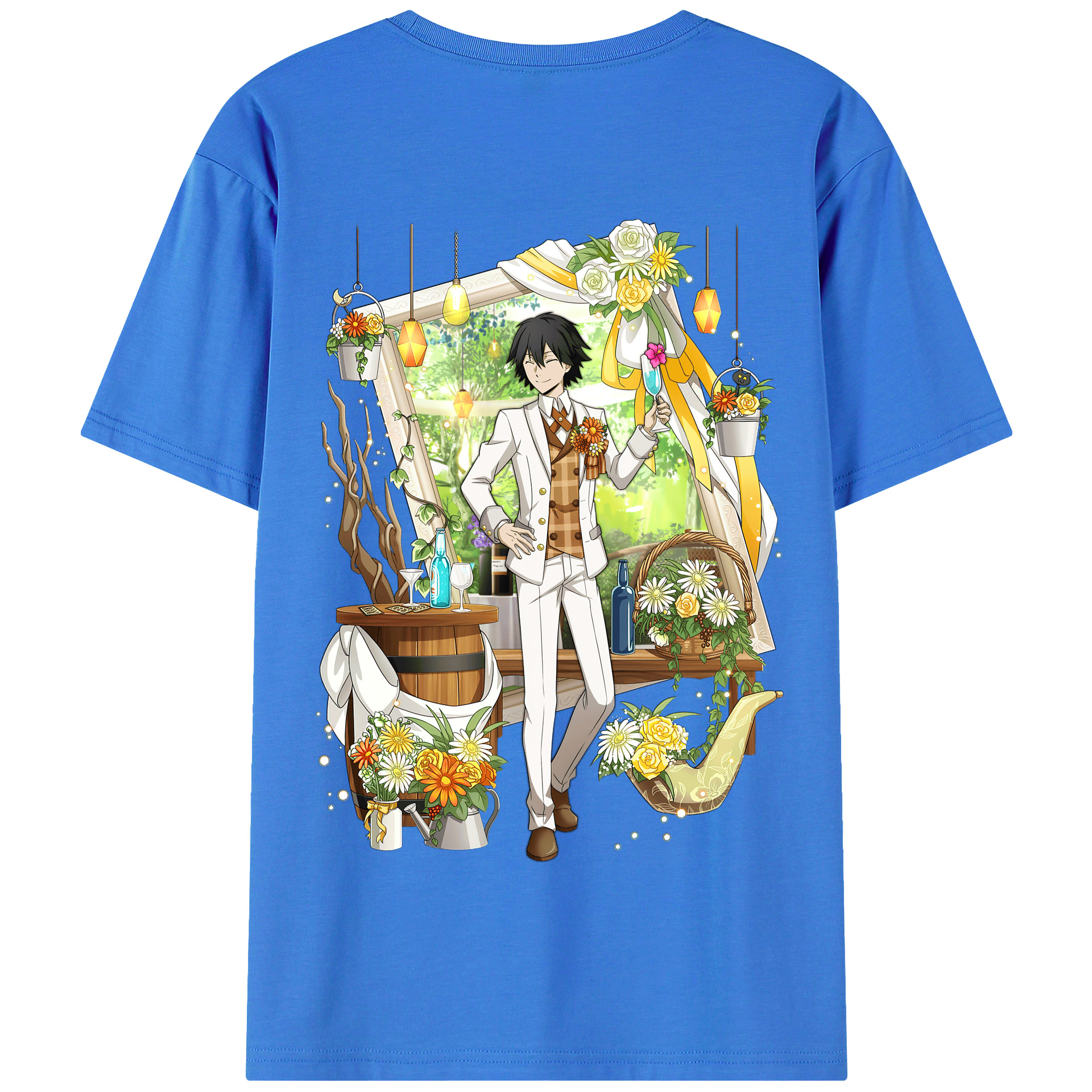 （画像用） 文豪ストレイドッグス Bungo Stray Dogs 綿100％半袖Tシャツ（背面プリント）