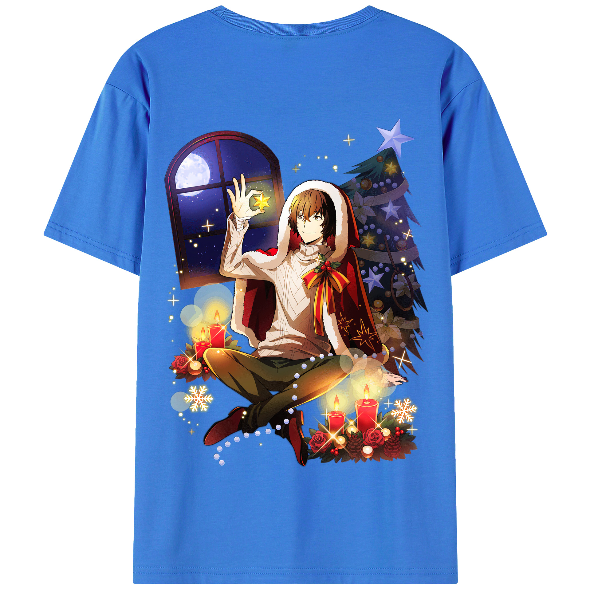 （画像用） 文豪ストレイドッグス Bungo Stray Dogs 綿100％半袖Tシャツ（背面プリント）
