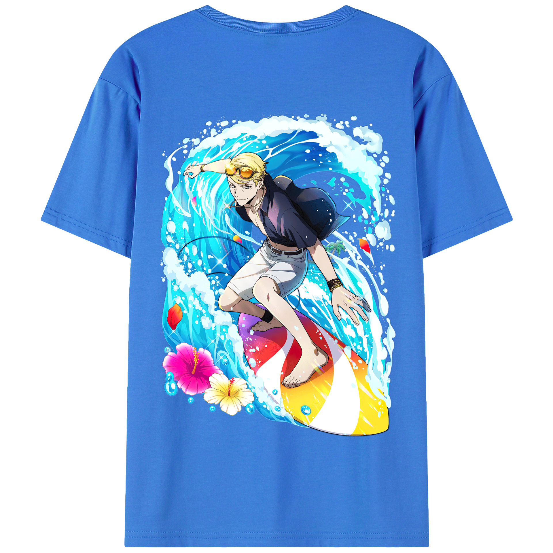 （画像用） 文豪ストレイドッグス Bungo Stray Dogs 綿100％半袖Tシャツ（背面プリント）