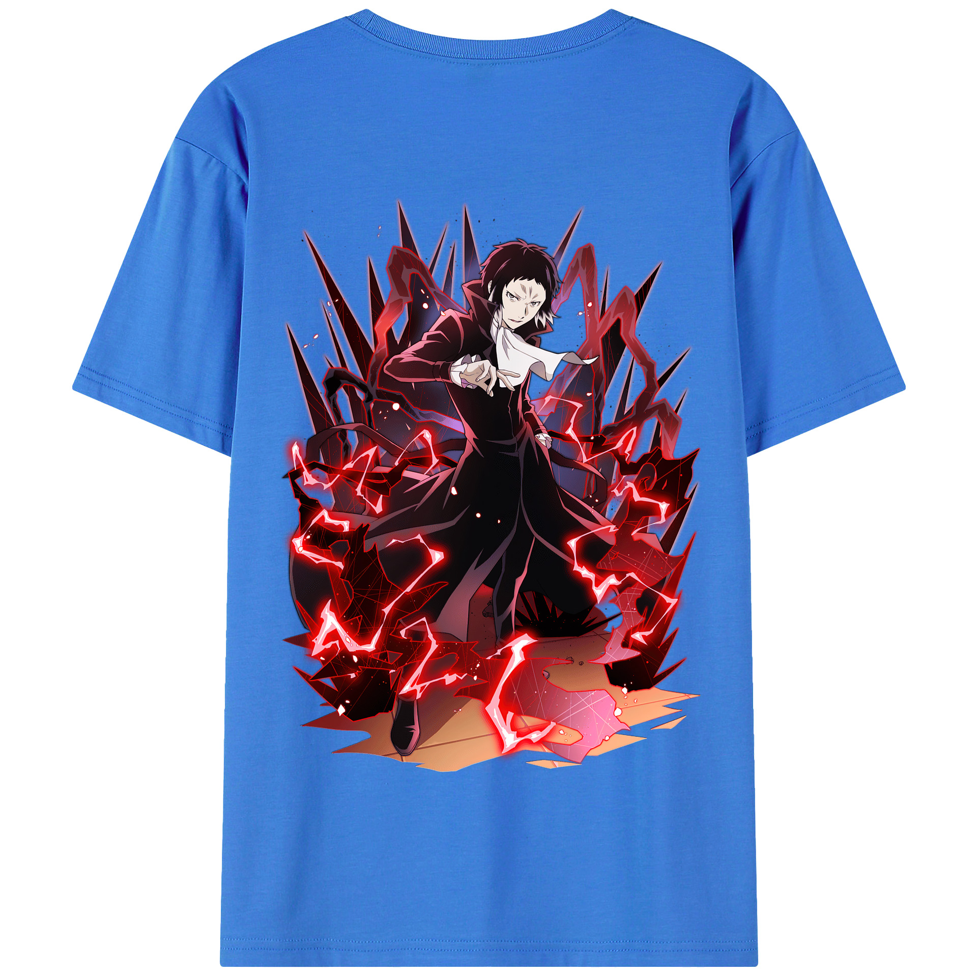 （画像用） 文豪ストレイドッグス Bungo Stray Dogs 綿100％半袖Tシャツ（背面プリント）