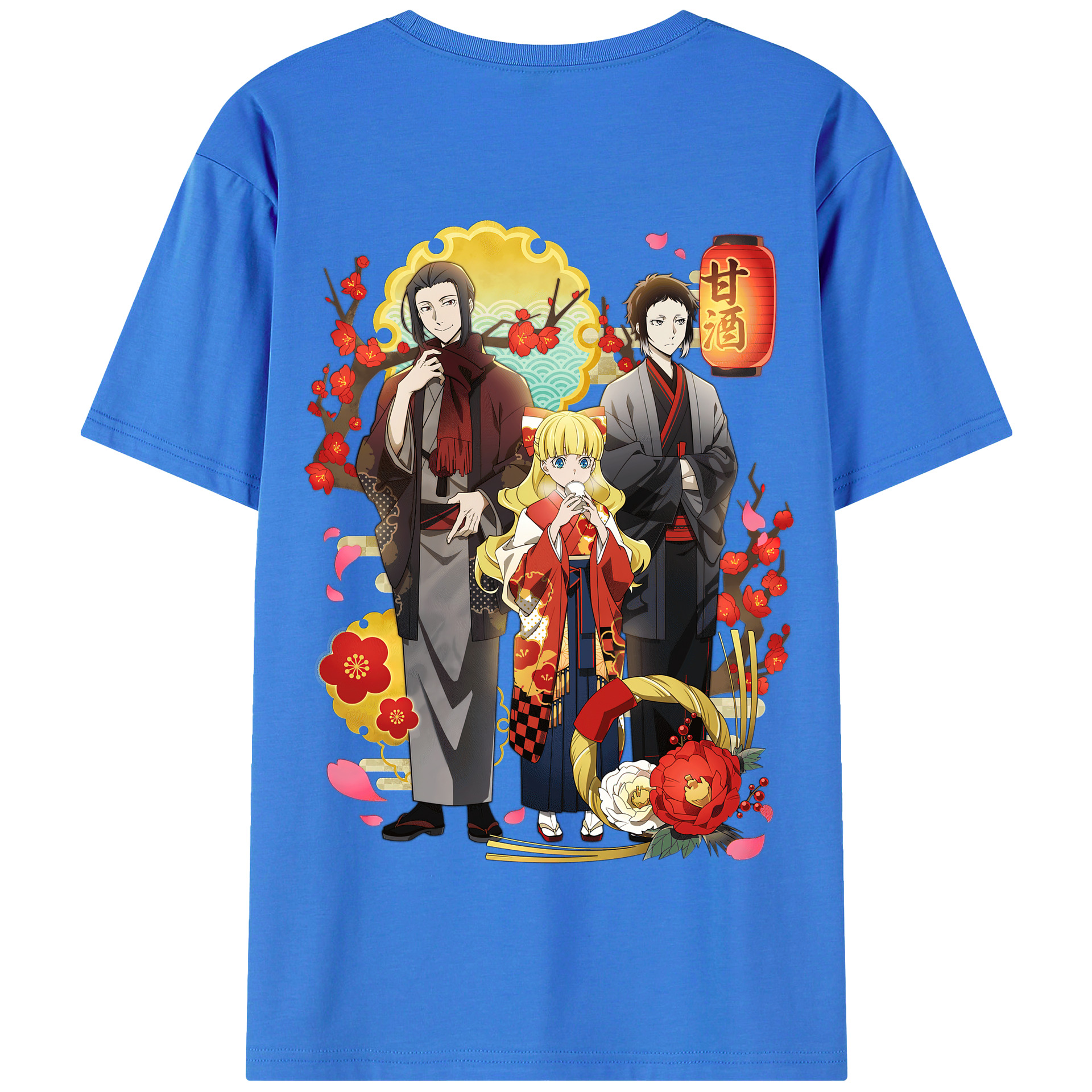 （画像用） 文豪ストレイドッグス Bungo Stray Dogs 綿100％半袖Tシャツ（背面プリント）