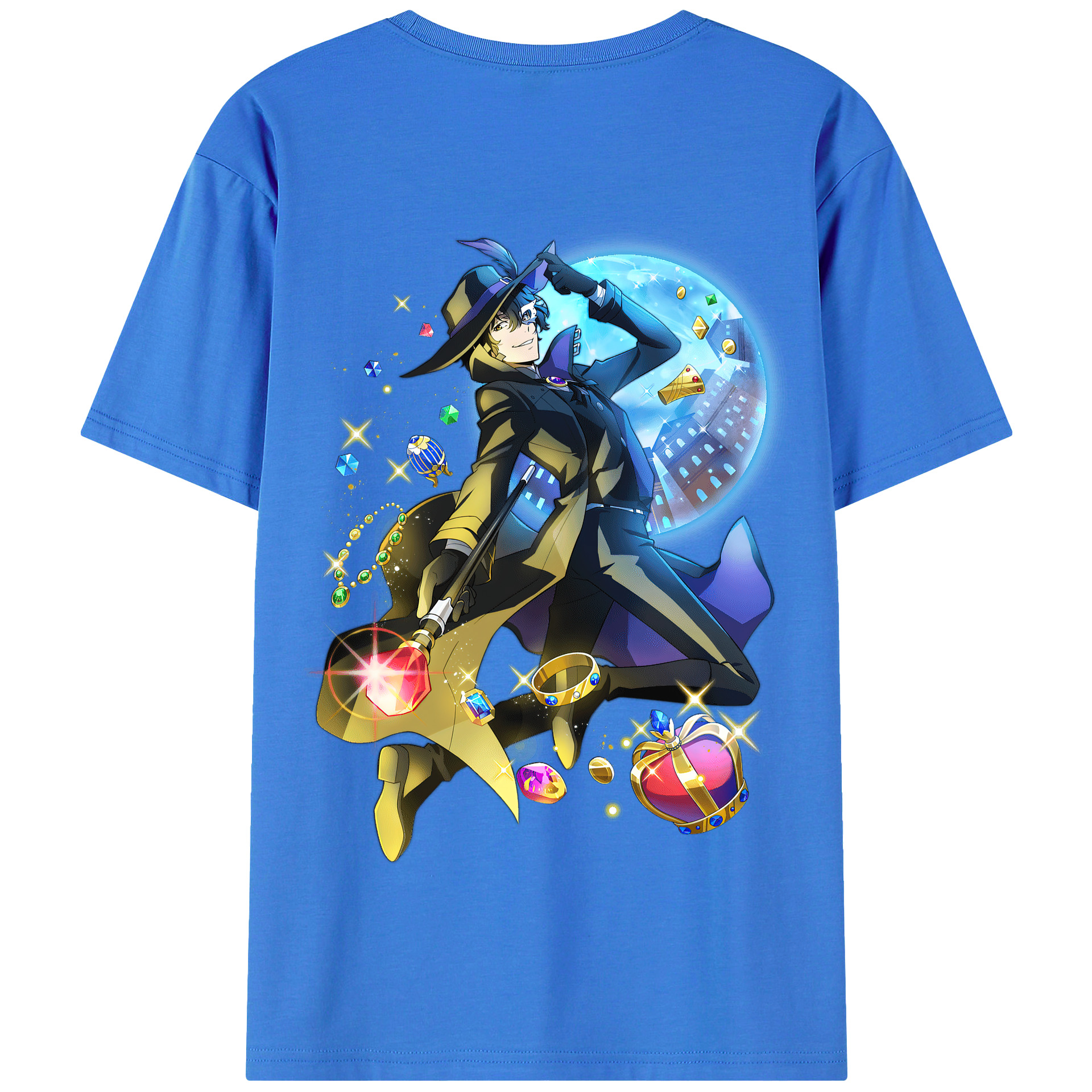 （画像用） 文豪ストレイドッグス Bungo Stray Dogs 綿100％半袖Tシャツ（背面プリント）