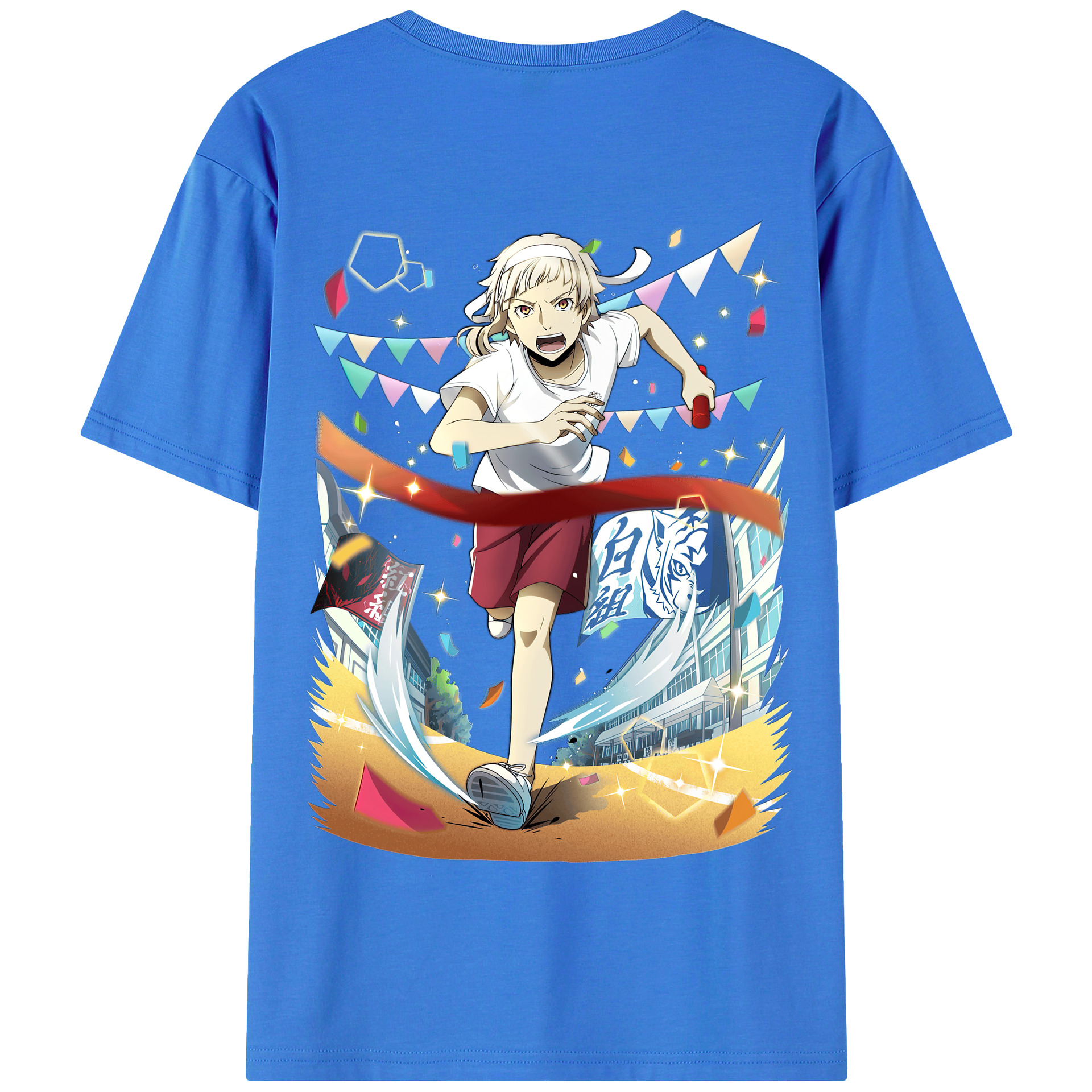 （画像用） 文豪ストレイドッグス Bungo Stray Dogs 綿100％半袖Tシャツ（背面プリント）